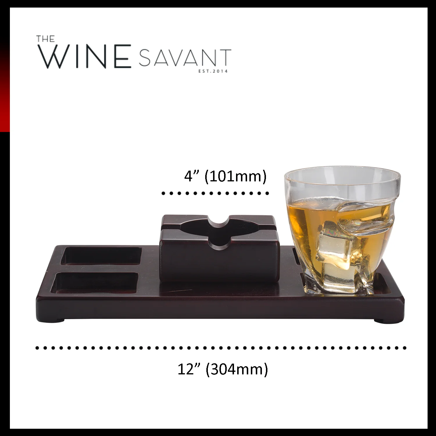Cigar Holder Whiskey Glasses Set - Keen Glass Solutions