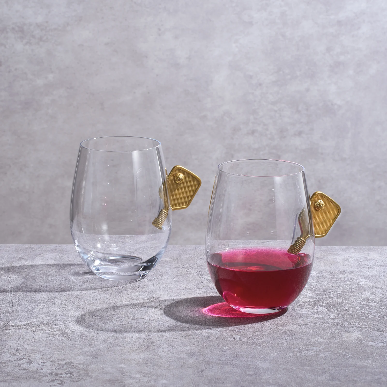 Pickleball Stemless Wine Glasses | Set of 2 (17.5 OZ) - Keen Glass Solutions