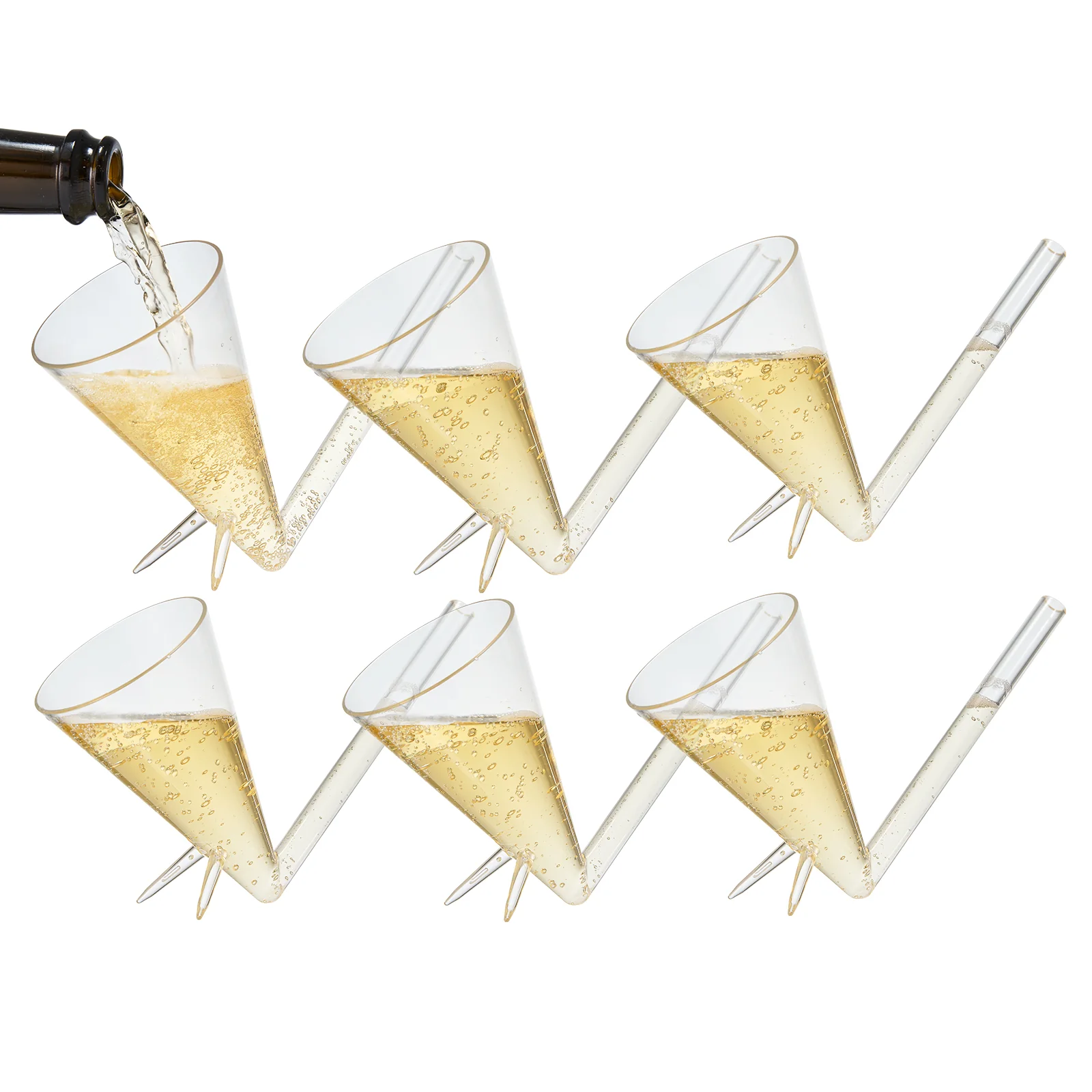 Champagne Shooter, Champagne Flutes Glasses - Keen Glass Solutions