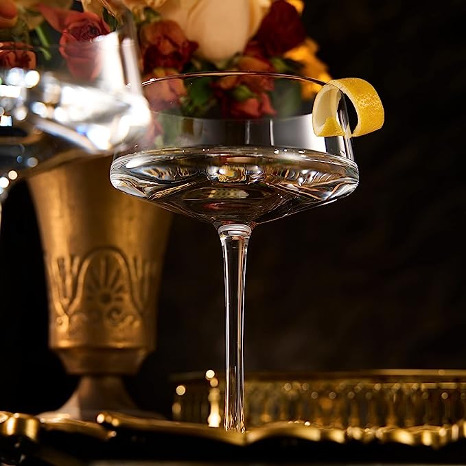 Luxury Martini Glass Set of 2 | 10oz - Keen Glass Solutions