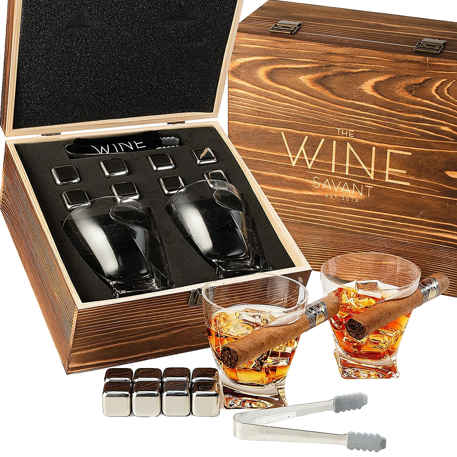 The Wine Savant Luxurious Cigar Glasses - Set of 2 - Keen Glass Solutions