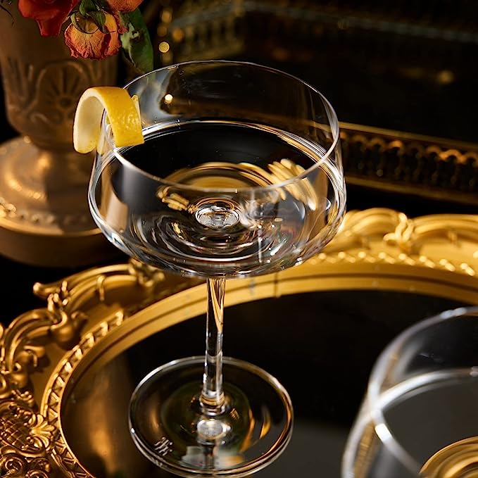 Luxury Martini Glass Set of 2 | 10oz - Keen Glass Solutions