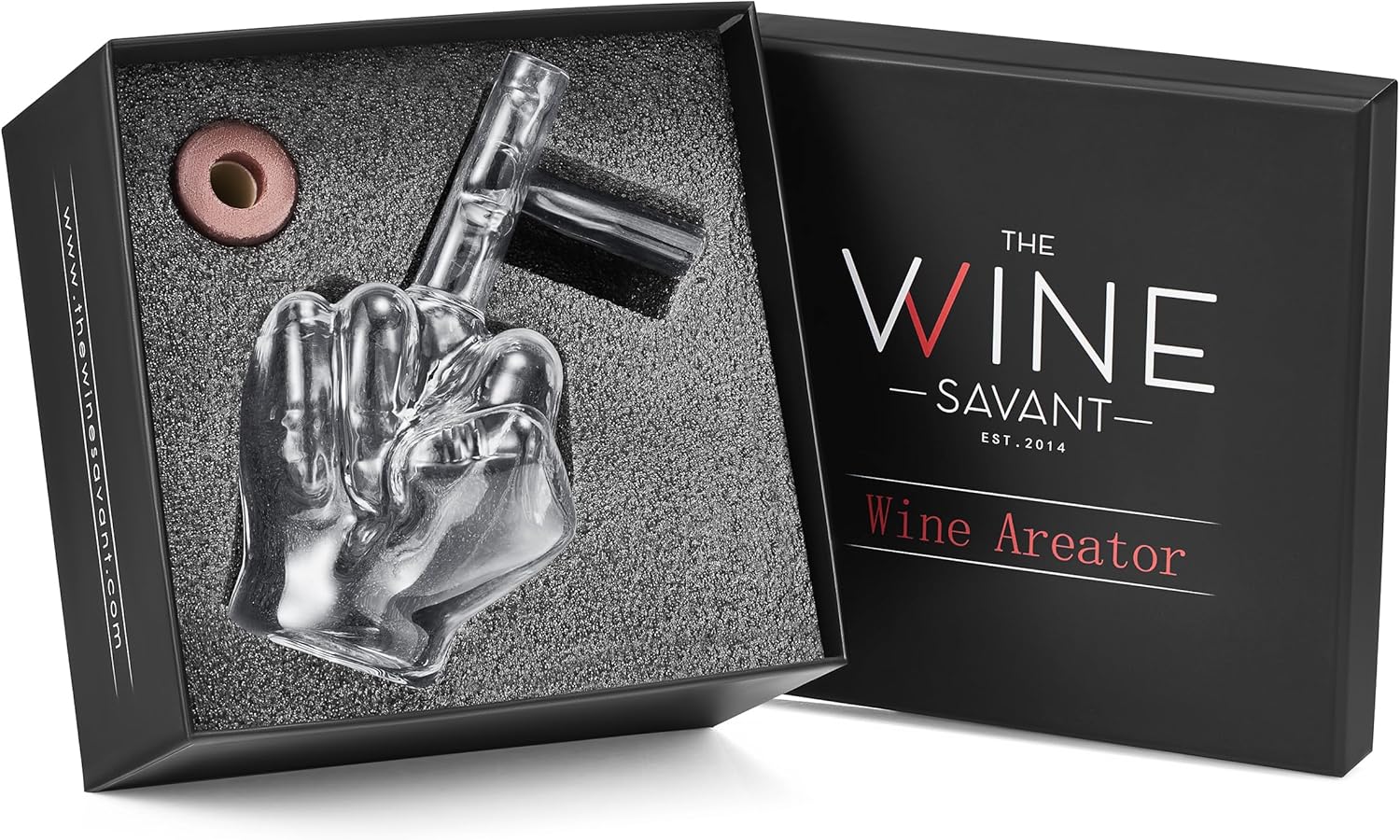 Italian Wine Aerator Decanter, Aerator Pourer, Red & White - Keen Glass Solutions