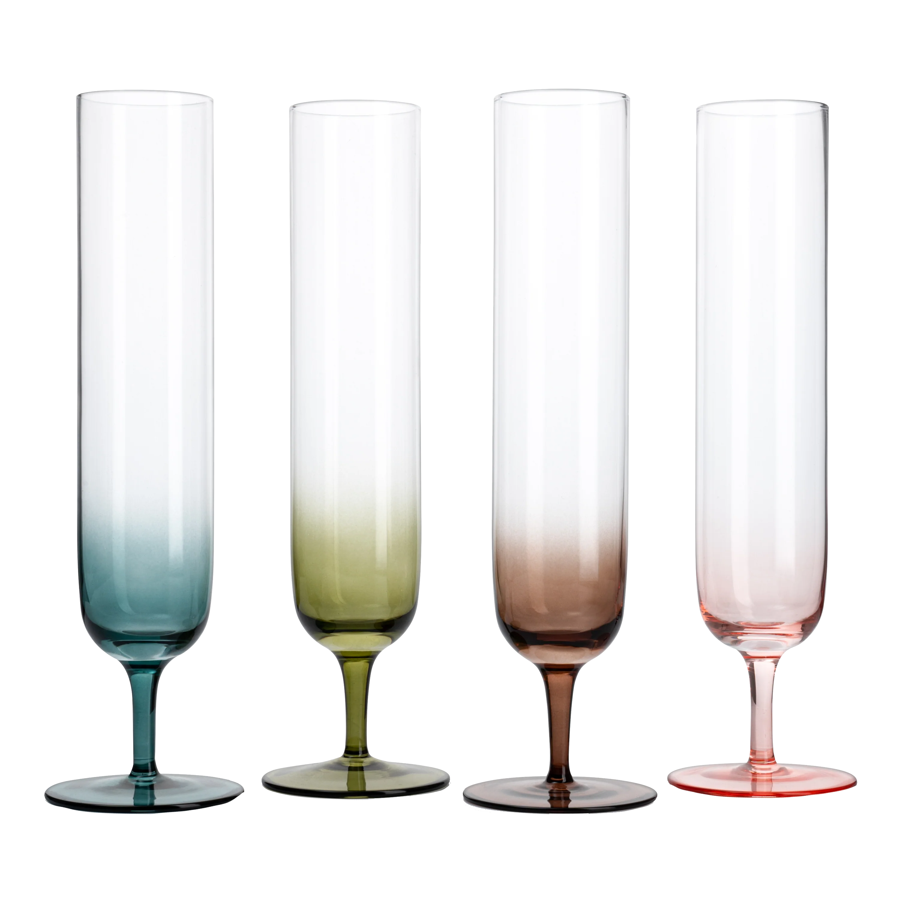 Multicolored Beautiful Champagne Flutes 10