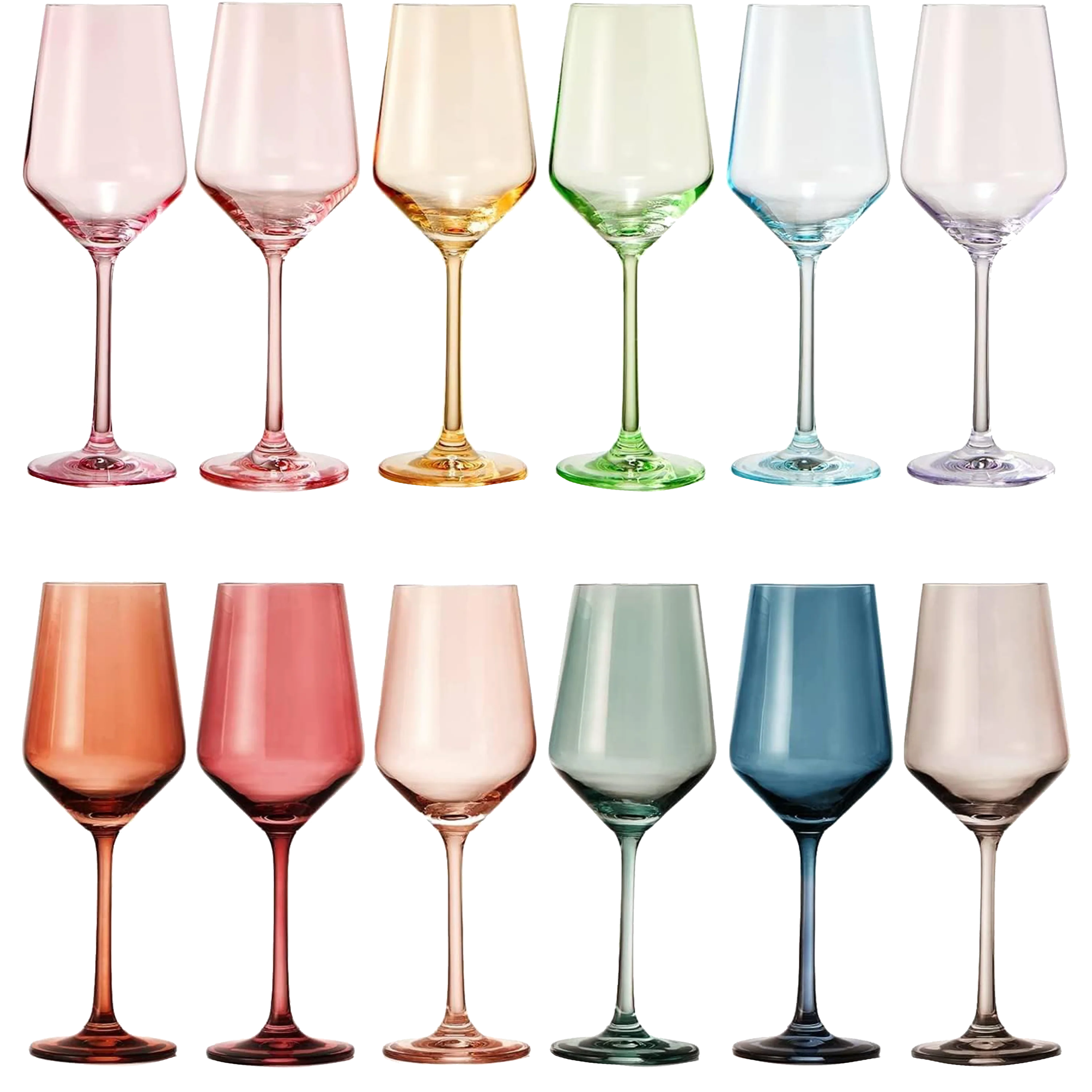 Make Your Own Set Wine Glass SINGLE, Large 12 oz Glass (Purple) - Keen Glass Solutions