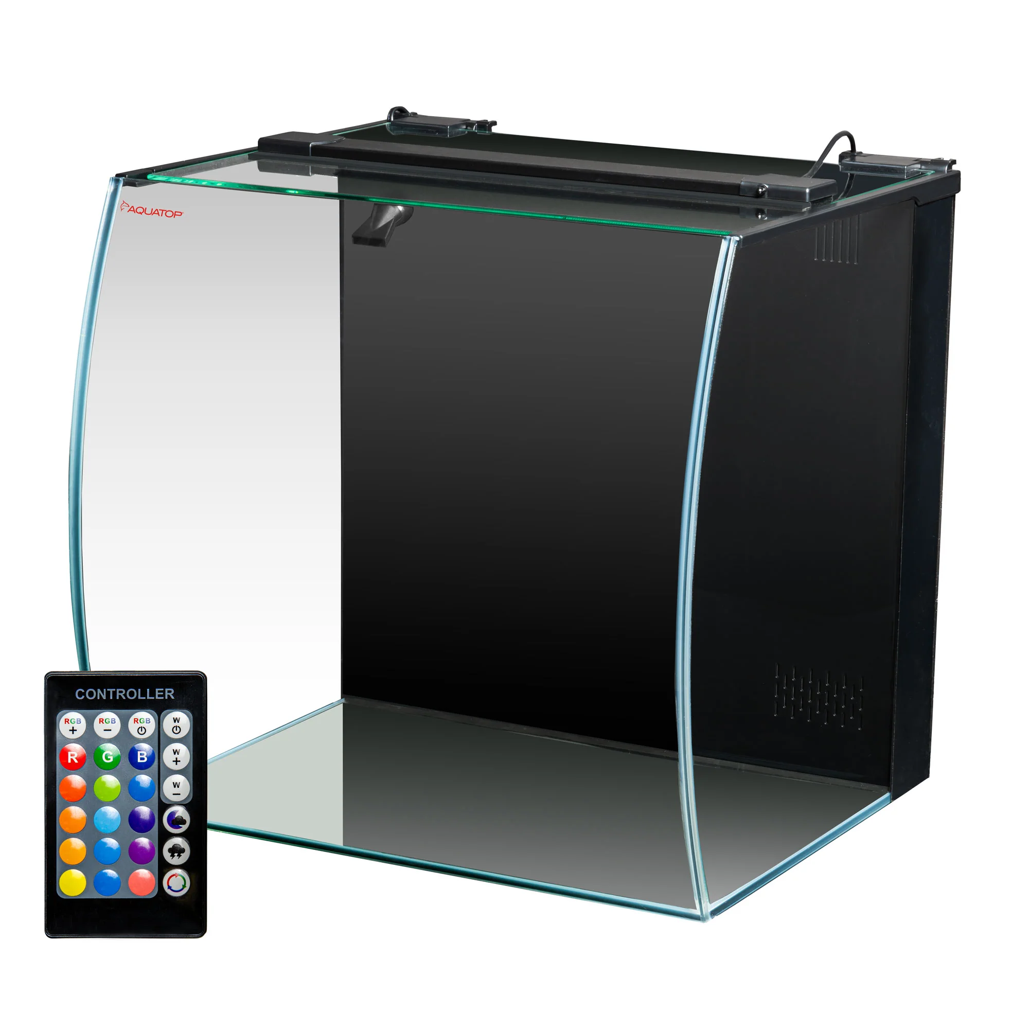 Aquatop Formosa Bowfront Aquarium Kit 13.5 gal - Keen Glass Solutions