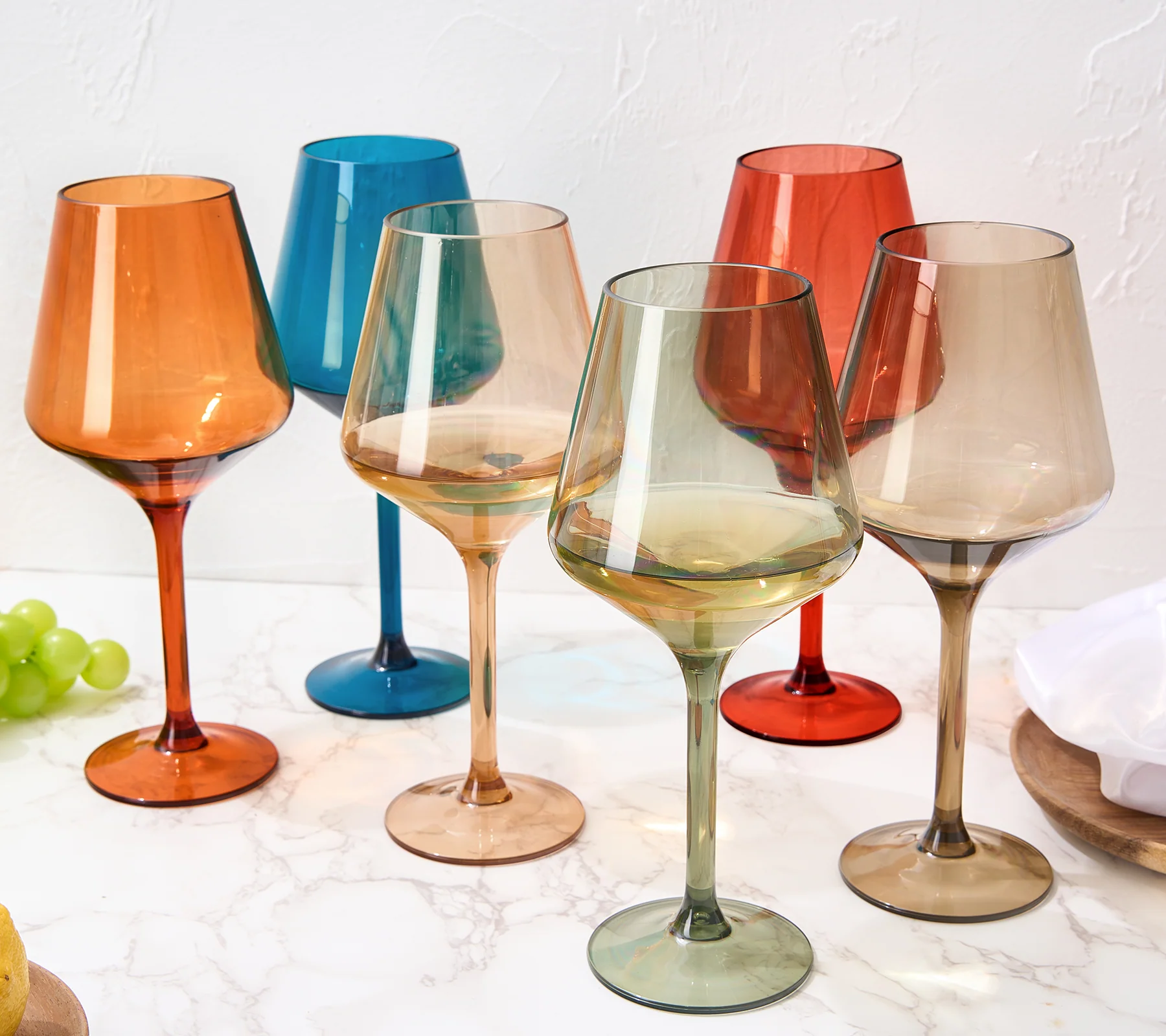 European Style Crystal, Stemmed Wine Glasses | Set of 6 | 15oz - Keen Glass Solutions