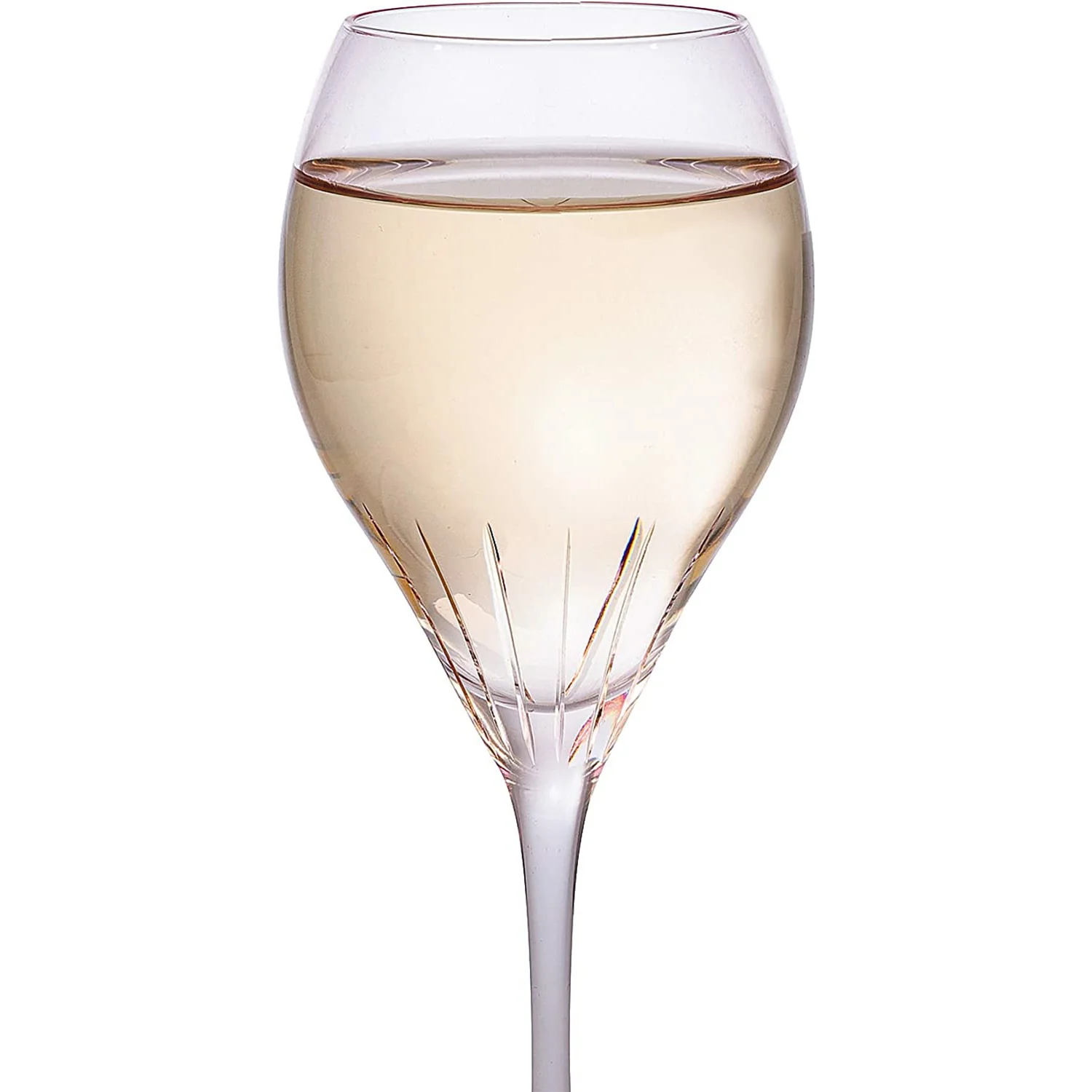 Paris Collection Crystal Pink Balloon Wine Glasses, 14 oz Set of 4 - Keen Glass Solutions
