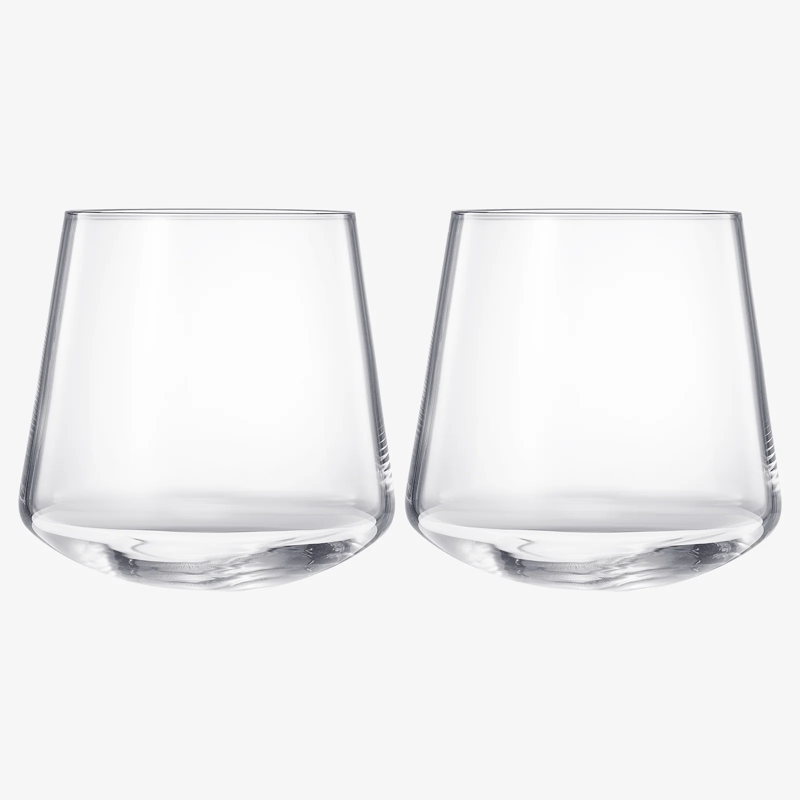 Rolling Un-Spillable Stemless Spinning Aerating Wine Glasses | Set of 2 | 13.5OZ - Keen Glass Solutions