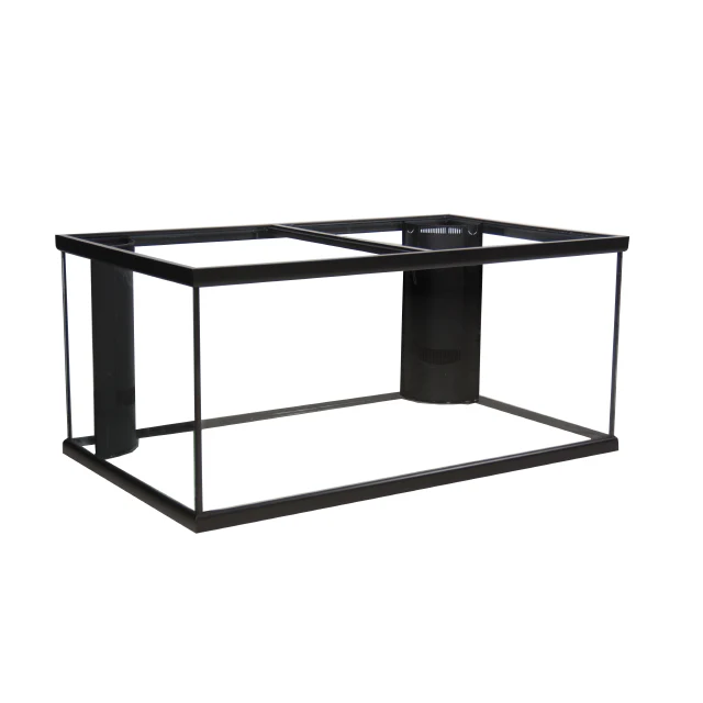 Marineland Single Corner-Flo Rectangular Aquarium Black, Clear 120 gal 48x24x24 in SD-3 - Keen Glass Solutions