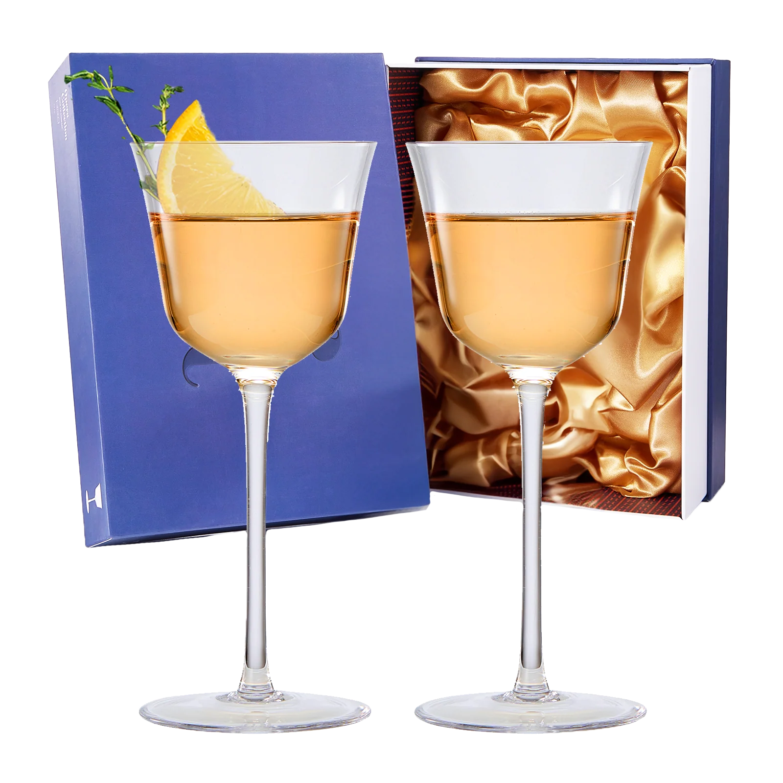 Vintage Crystal Nick & Nora/Wine Coupe Glasses - Set of 2 (5 OZ) - Keen Glass Solutions