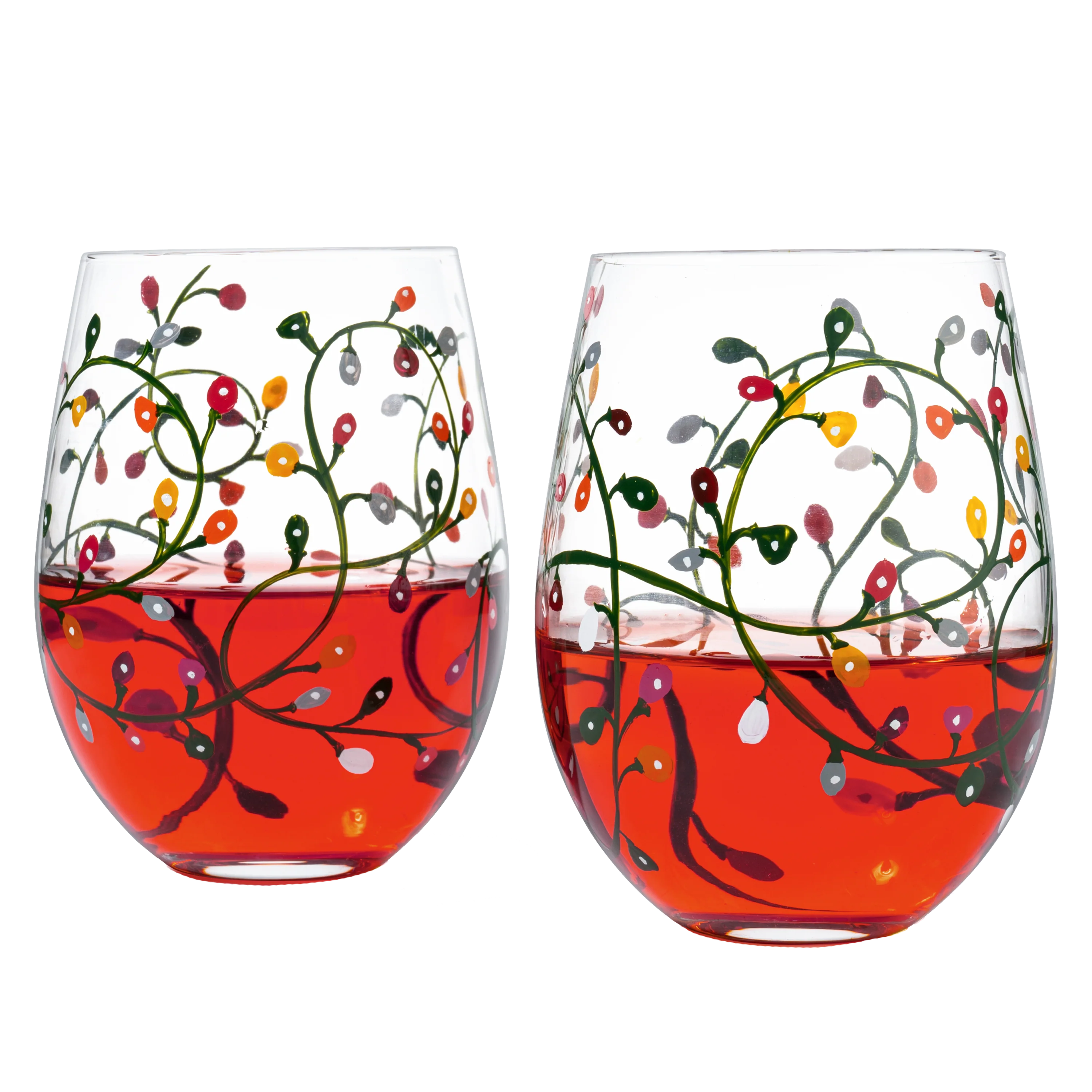Themed Lights Stemless Wine & Water Glasses - Keen Glass Solutions
