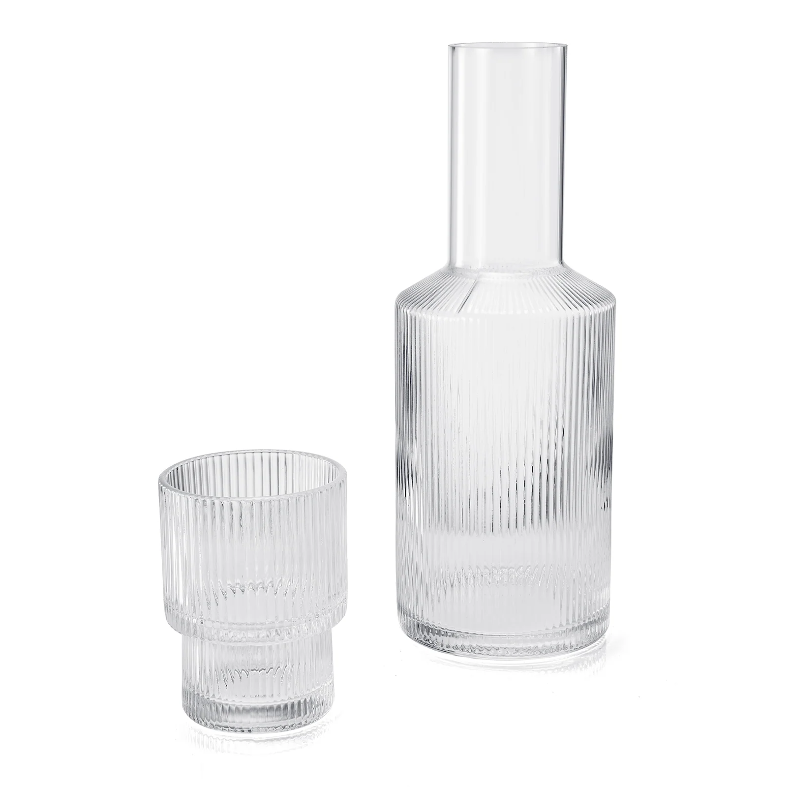 Bedside Water Carafe & Tumbler Set | 2-Piece Set | 900 ML - Keen Glass Solutions