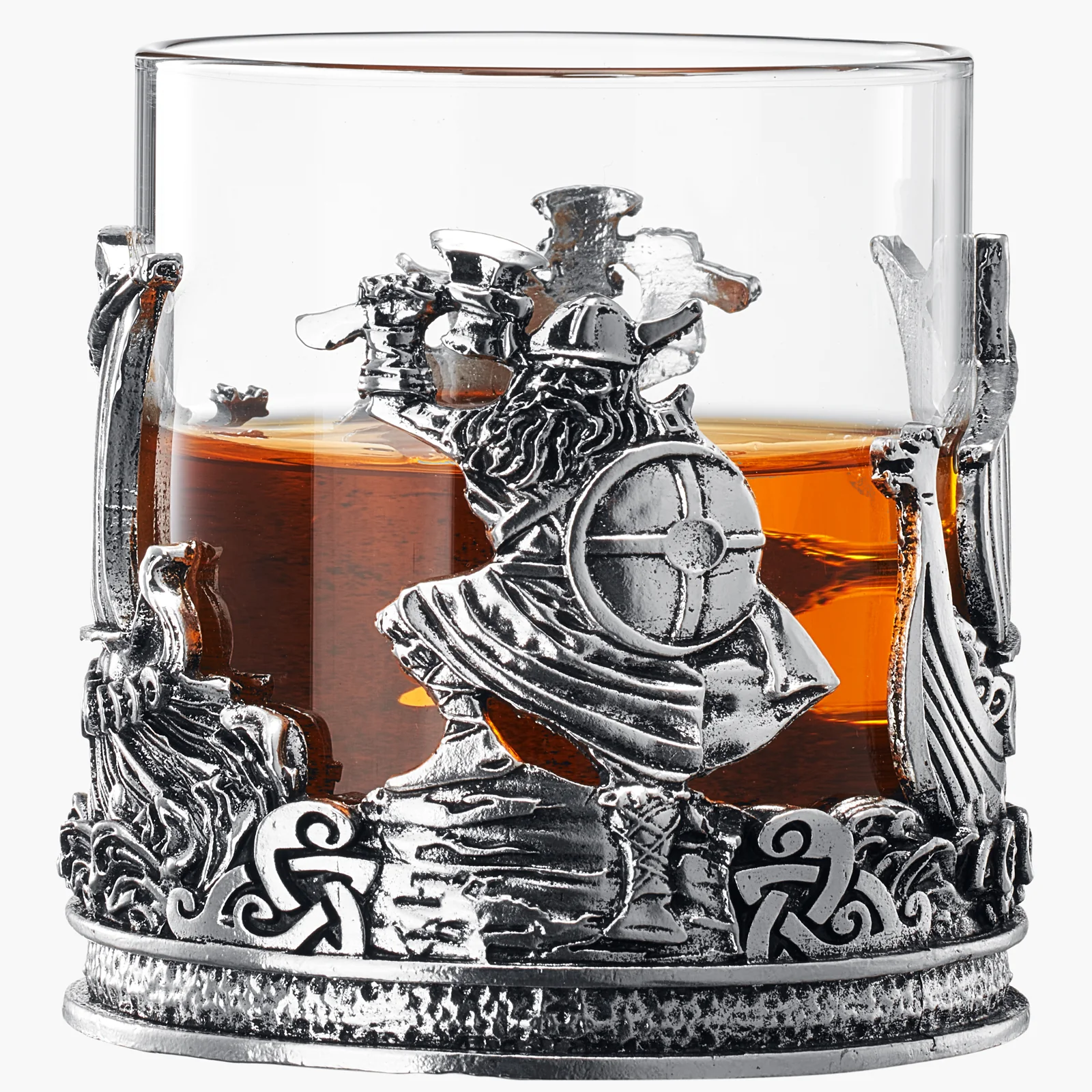 Viking & Mythological Pewter Whiskey - 12oz SINGLE - Keen Glass Solutions