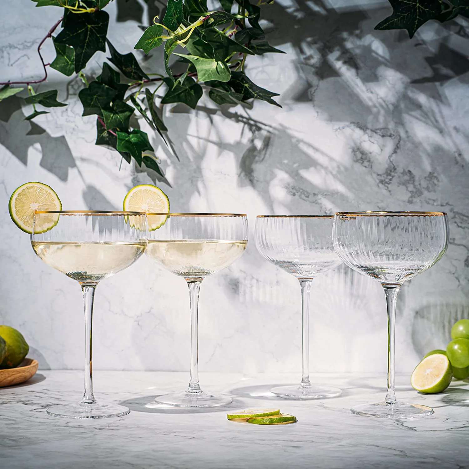 Coupe Cocktail Glasses 7 oz, Set of 4 Classic - Keen Glass Solutions