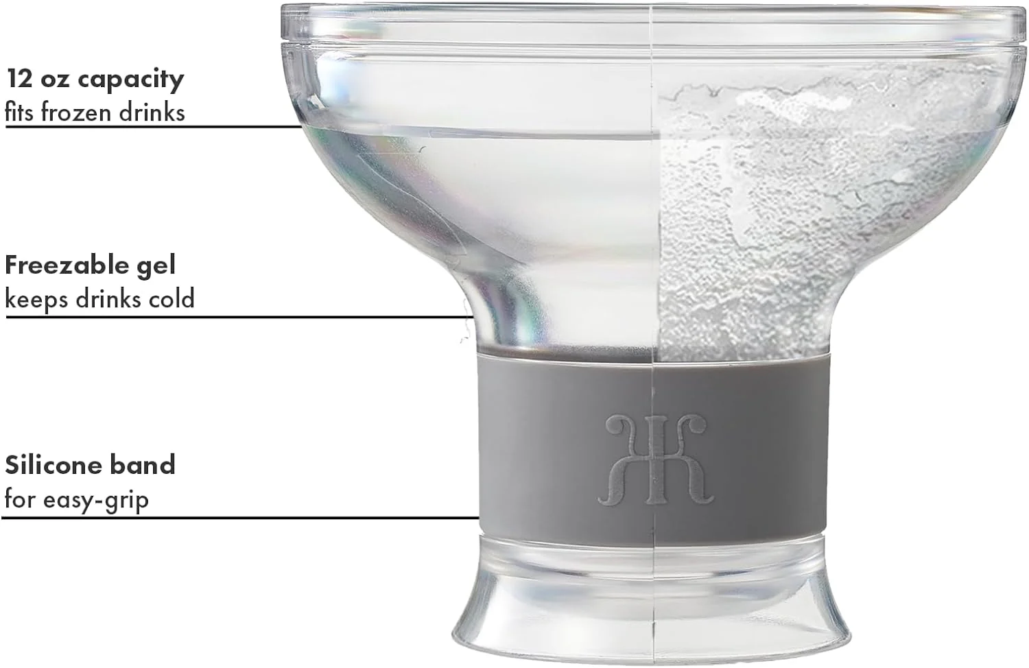 Frozen Margarita & Cocktail Chiller Glasses | Set of 4 - Keen Glass Solutions