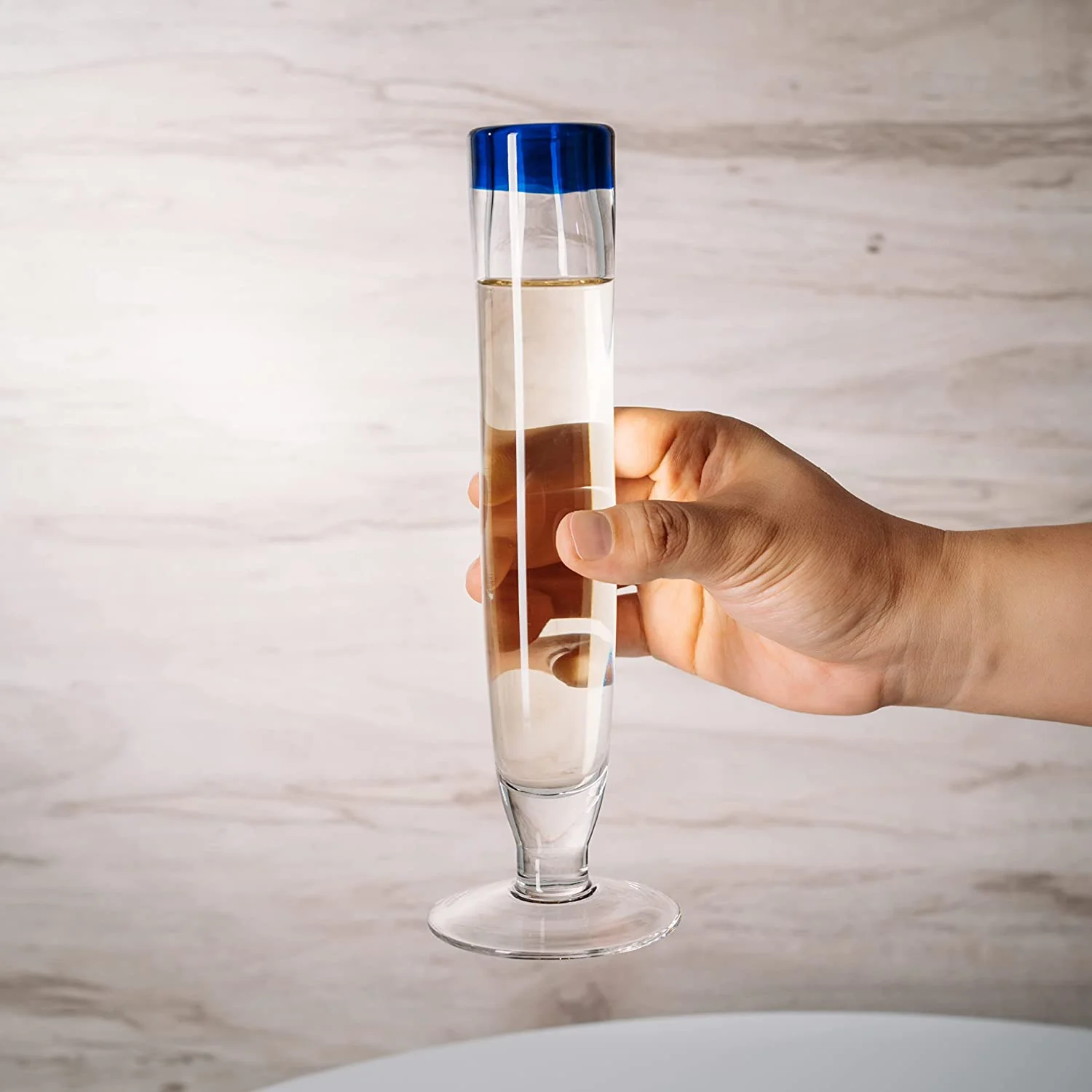 Tall Recycled Champagne Flutes - Set of 4 - Keen Glass Solutions