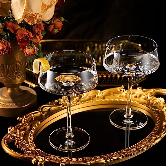 Luxury Martini Glass Set of 2 | 10oz - Keen Glass Solutions