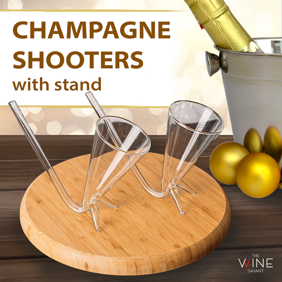 Champagne Shooter - Chug Flutes Guzzler Glasses Unique Gifts - Keen Glass Solutions