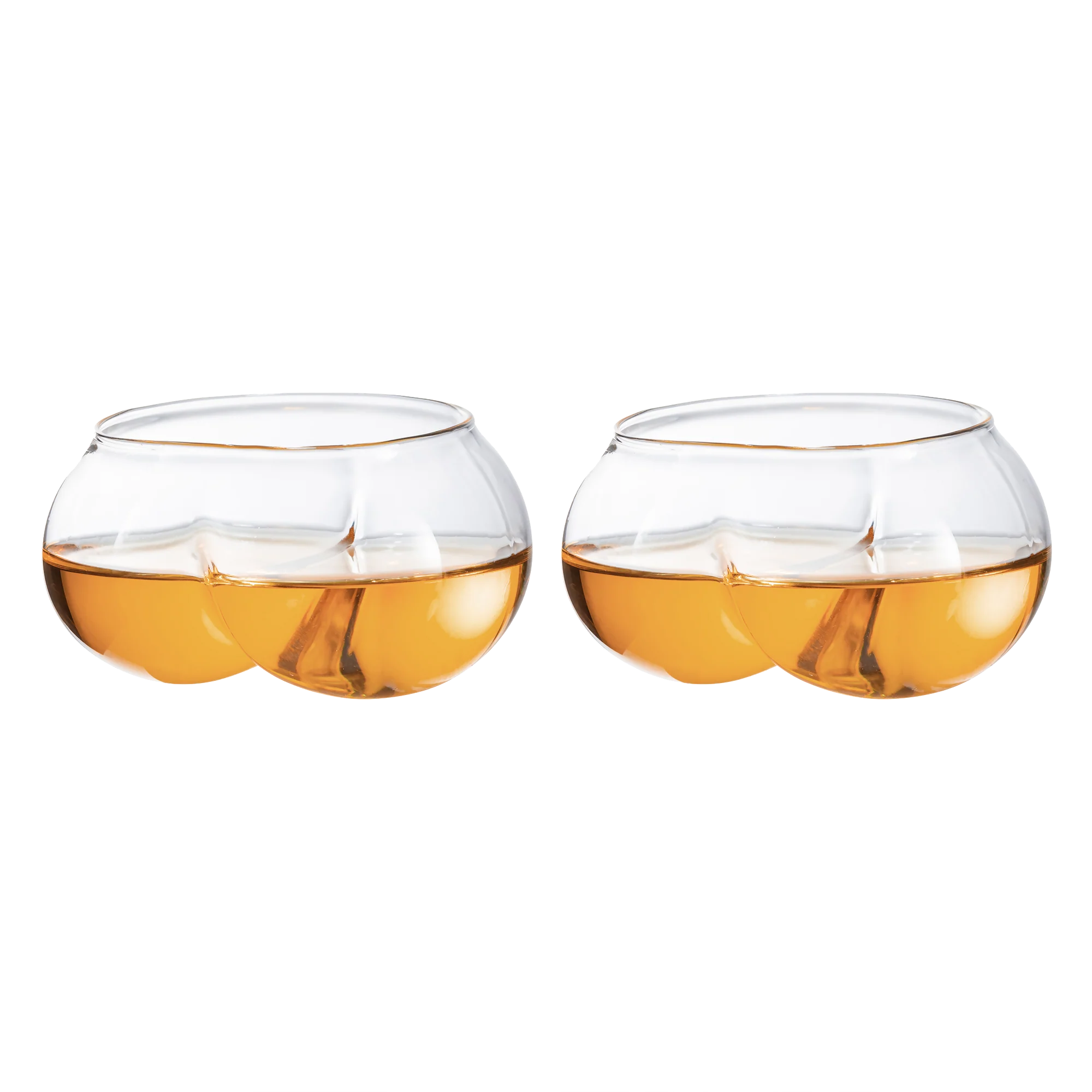 Deez Nuts Drinking Wine & Whiskey Glasses - 2 Set - Keen Glass Solutions