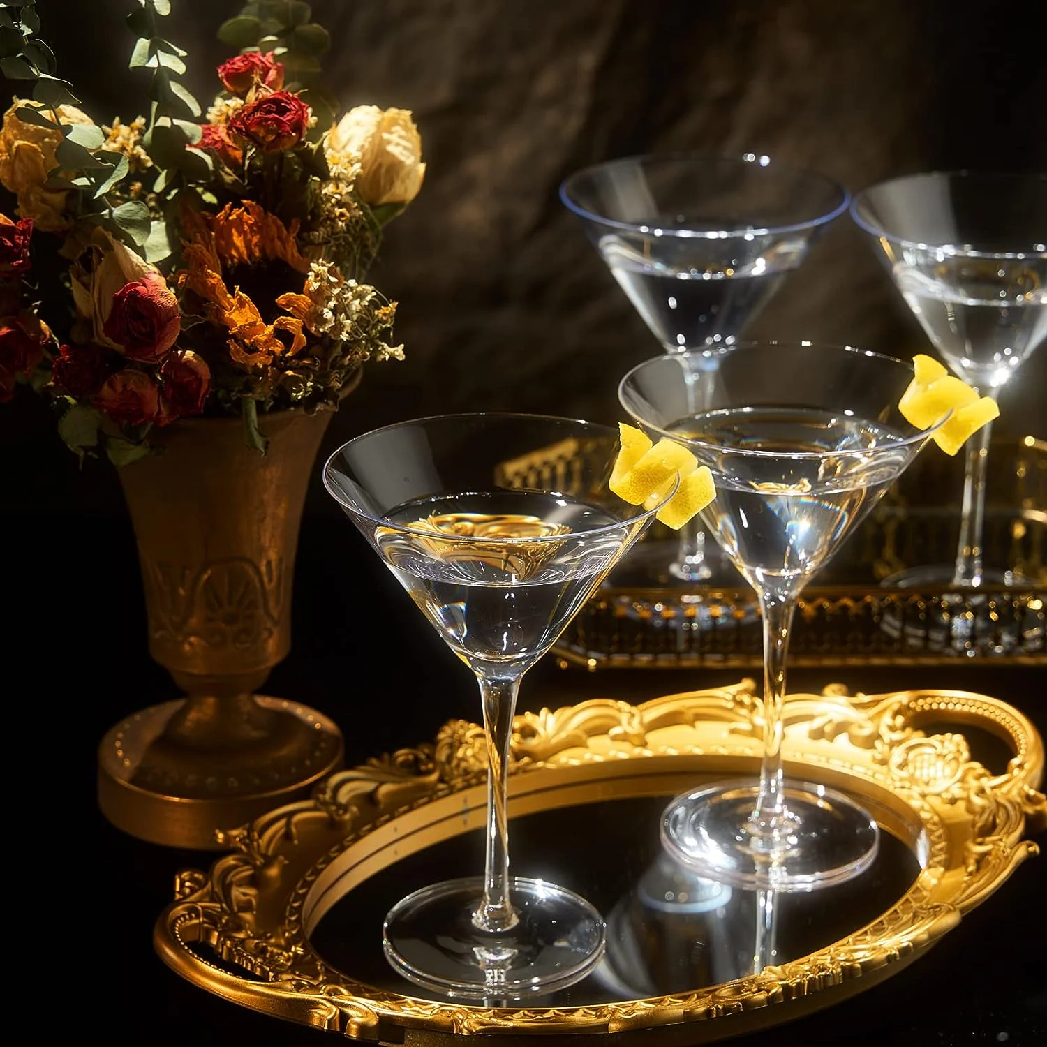 Crystal Martini Glass Set of 4 | 10oz - Keen Glass Solutions