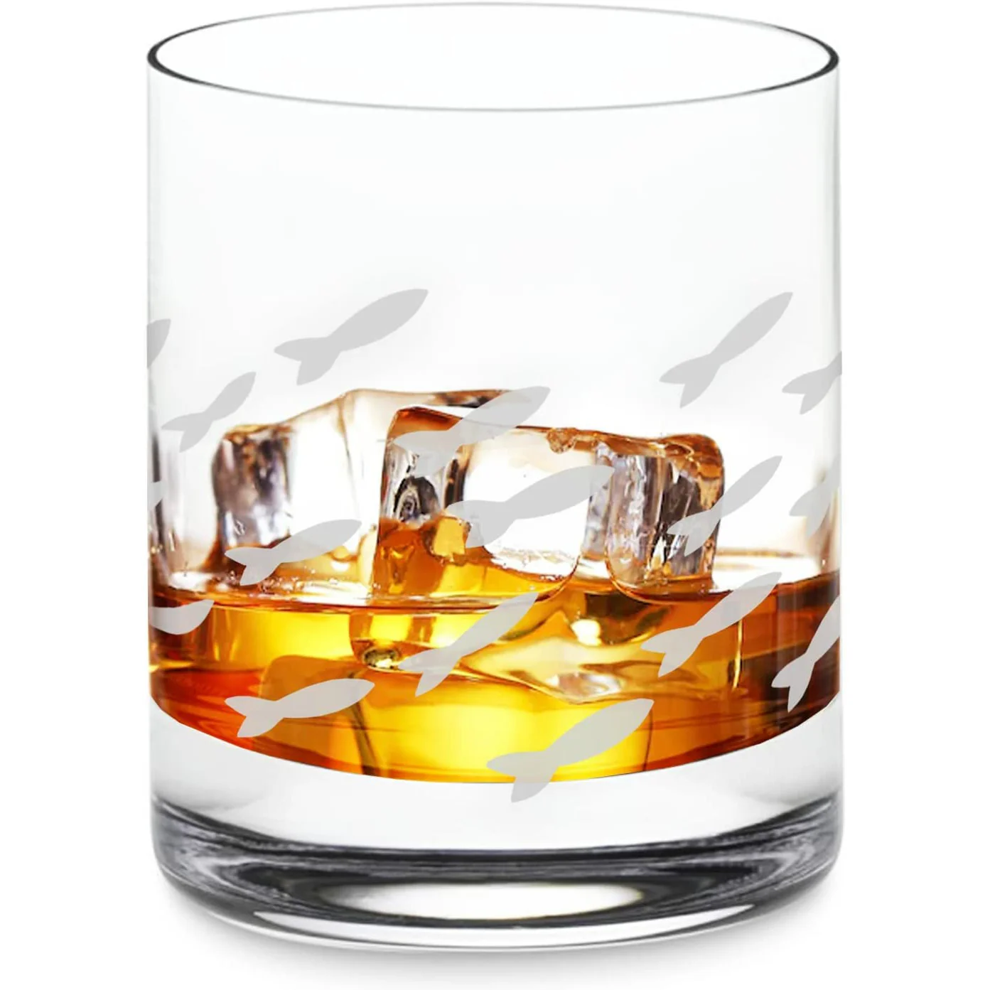 Fish Old Fashion Drinking Glasses - Keen Glass Solutions