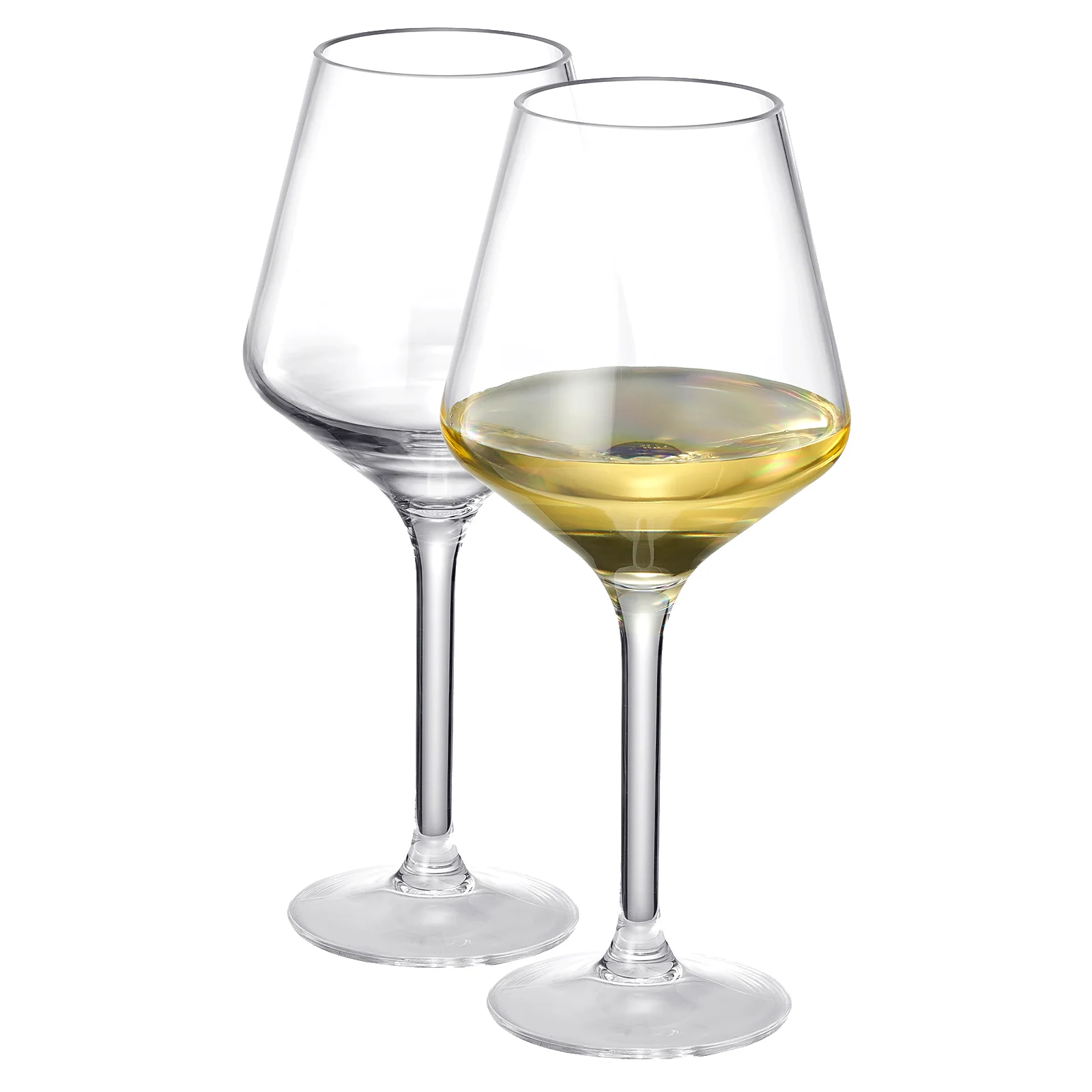 European Style Crystal, Stemmed Wine Glasses | Set of 6 | 15oz - Keen Glass Solutions