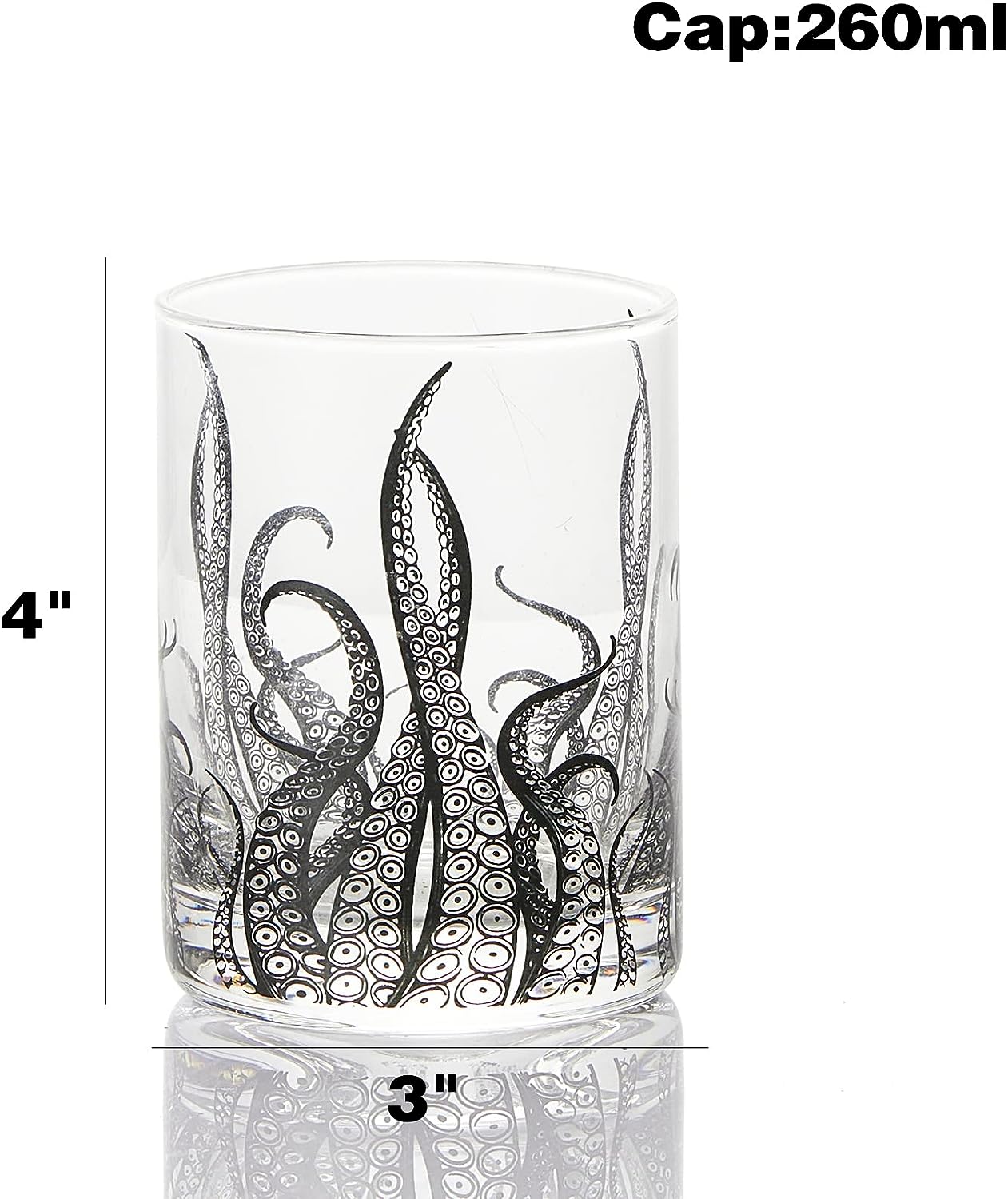 Octopus Tentacle Whiskey Glassware | Set of 2 | 9 OZ - Keen Glass Solutions
