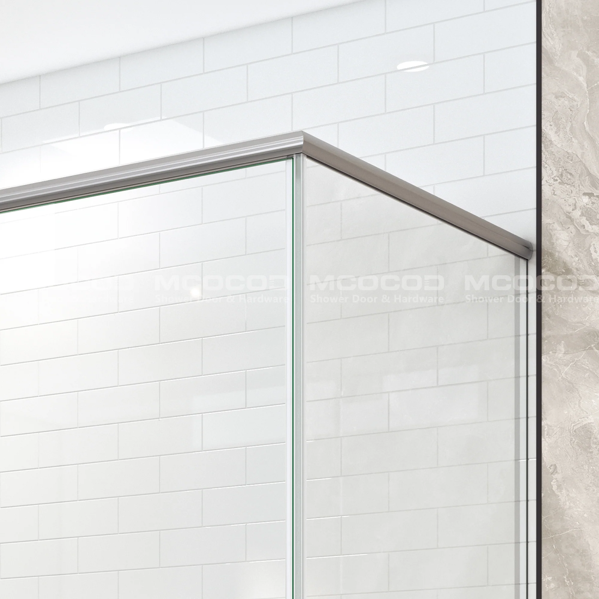 Customize Framed Rectangle Shower Enclosure - P08L-02 - Keen Glass Solutions