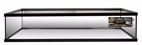 Zoo Med Low Boy Breeder Flat Terrarium Black, Clear 48 in x 24 in 50 gal SD-3 - Keen Glass Solutions