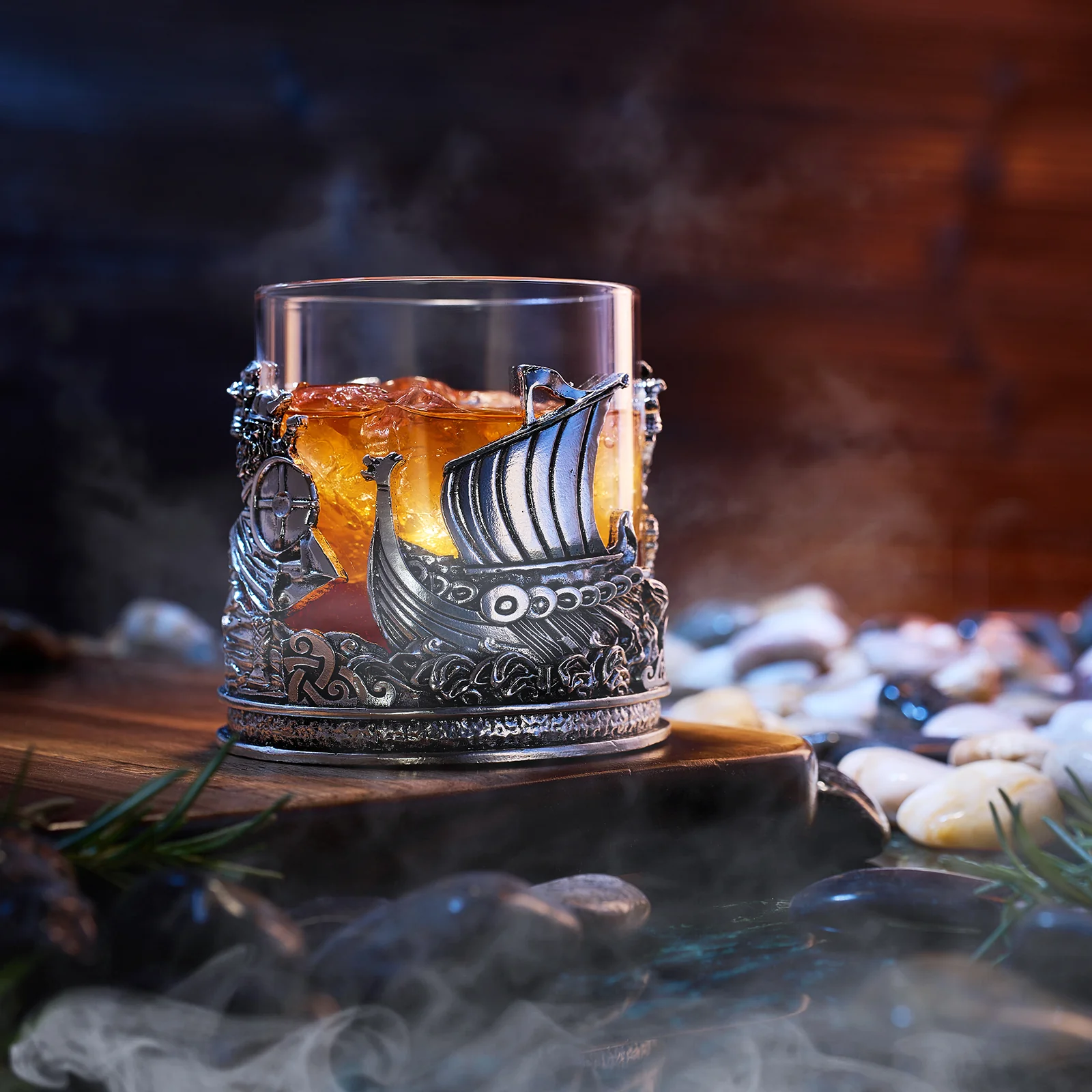 Viking & Mythological Pewter Whiskey - 12oz SINGLE - Keen Glass Solutions