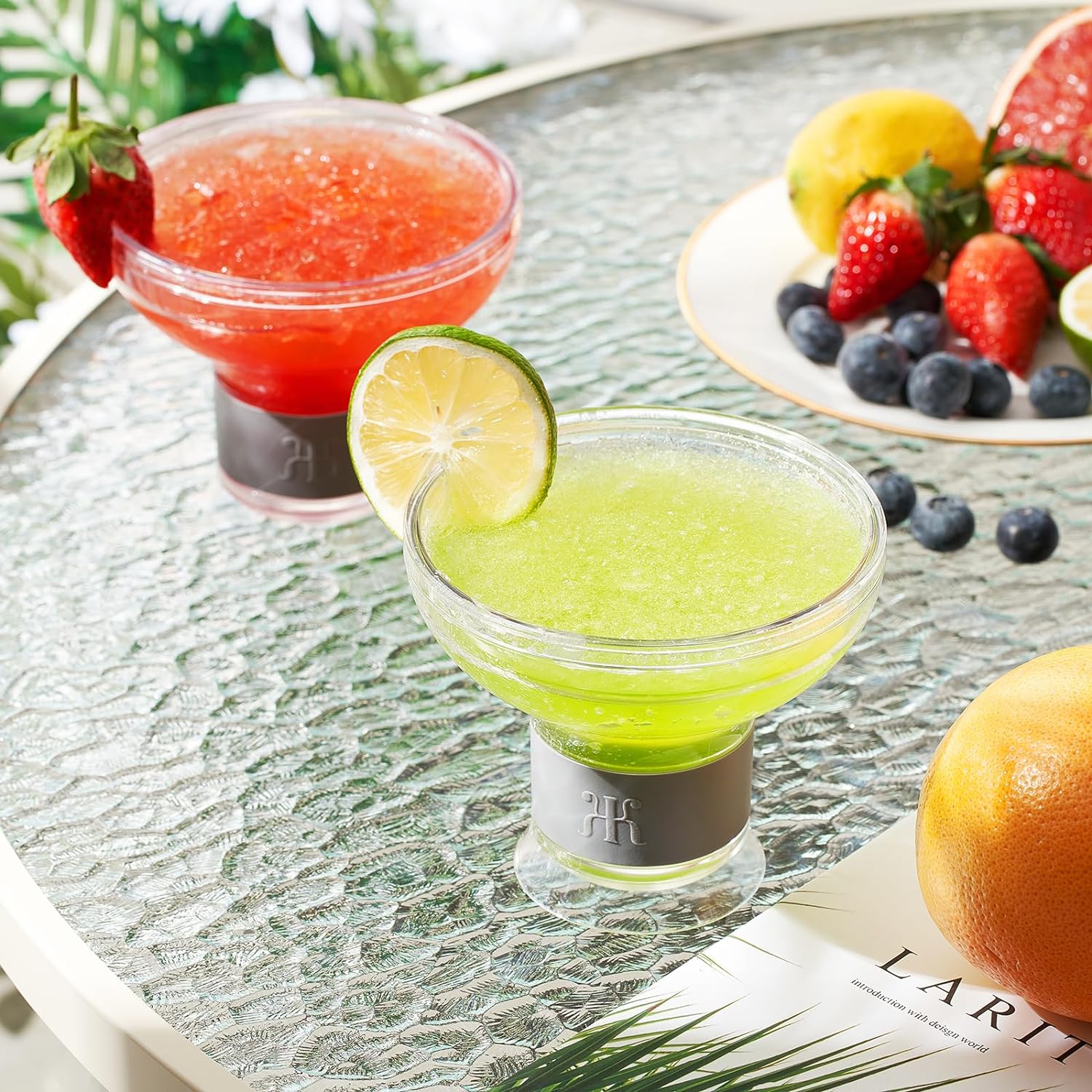 Frozen Margarita & Cocktail Chiller Glasses | Set of 4 - Keen Glass Solutions