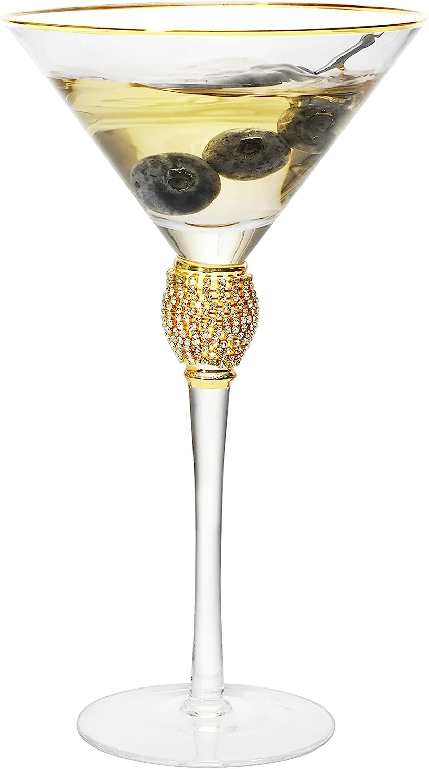 Diamond Collection 2 Piece Stemmed Martini Set - Keen Glass Solutions