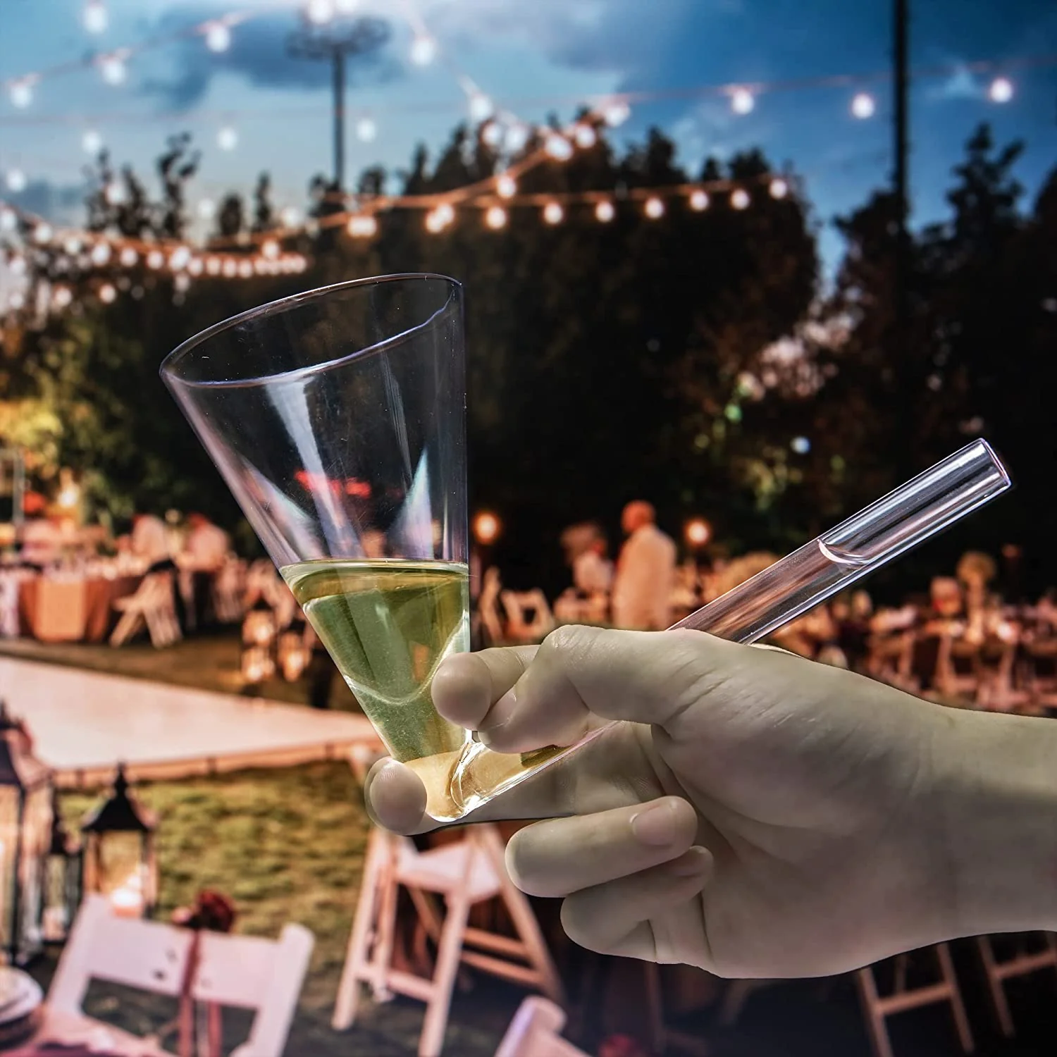 Champagne Shooter - Chug Flutes Guzzler Glasses Unique Gifts, Reusable Acrylic 4pk - Keen Glass Solutions
