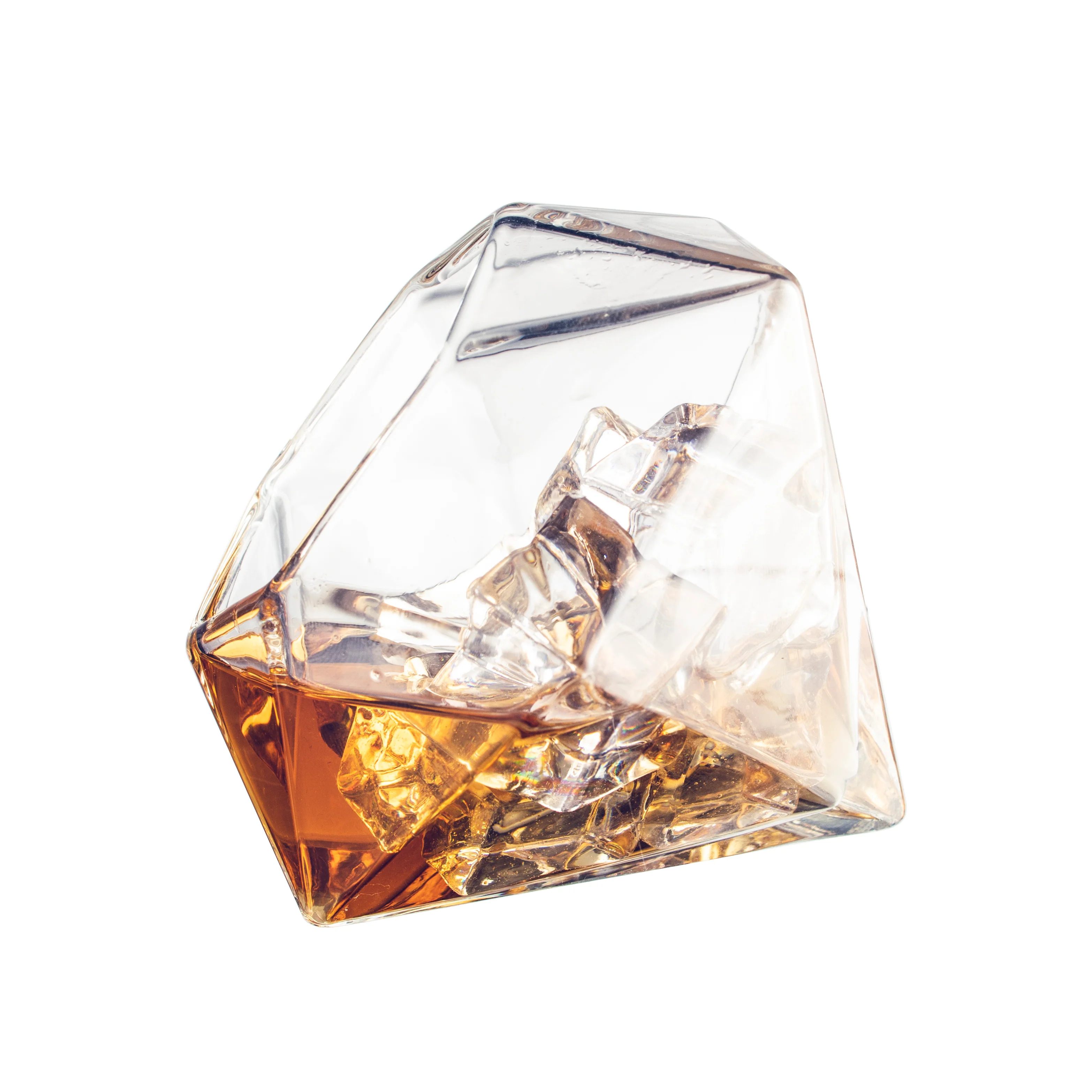 Set of 4 Diamond Whiskey & Wine Glasses 10oz - Keen Glass Solutions