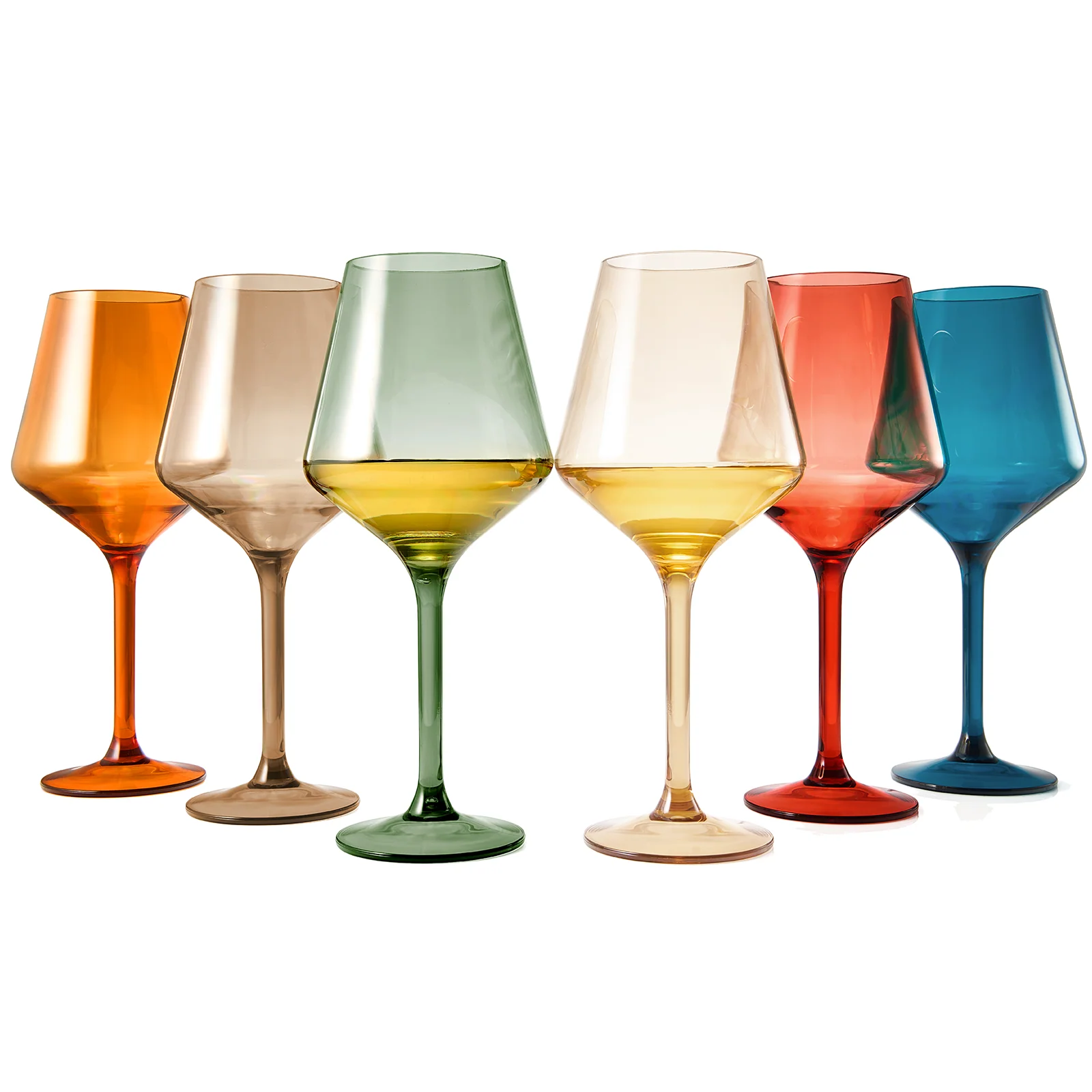 European Style Crystal, Stemmed Wine Glasses | Set of 6 | 15oz - Keen Glass Solutions