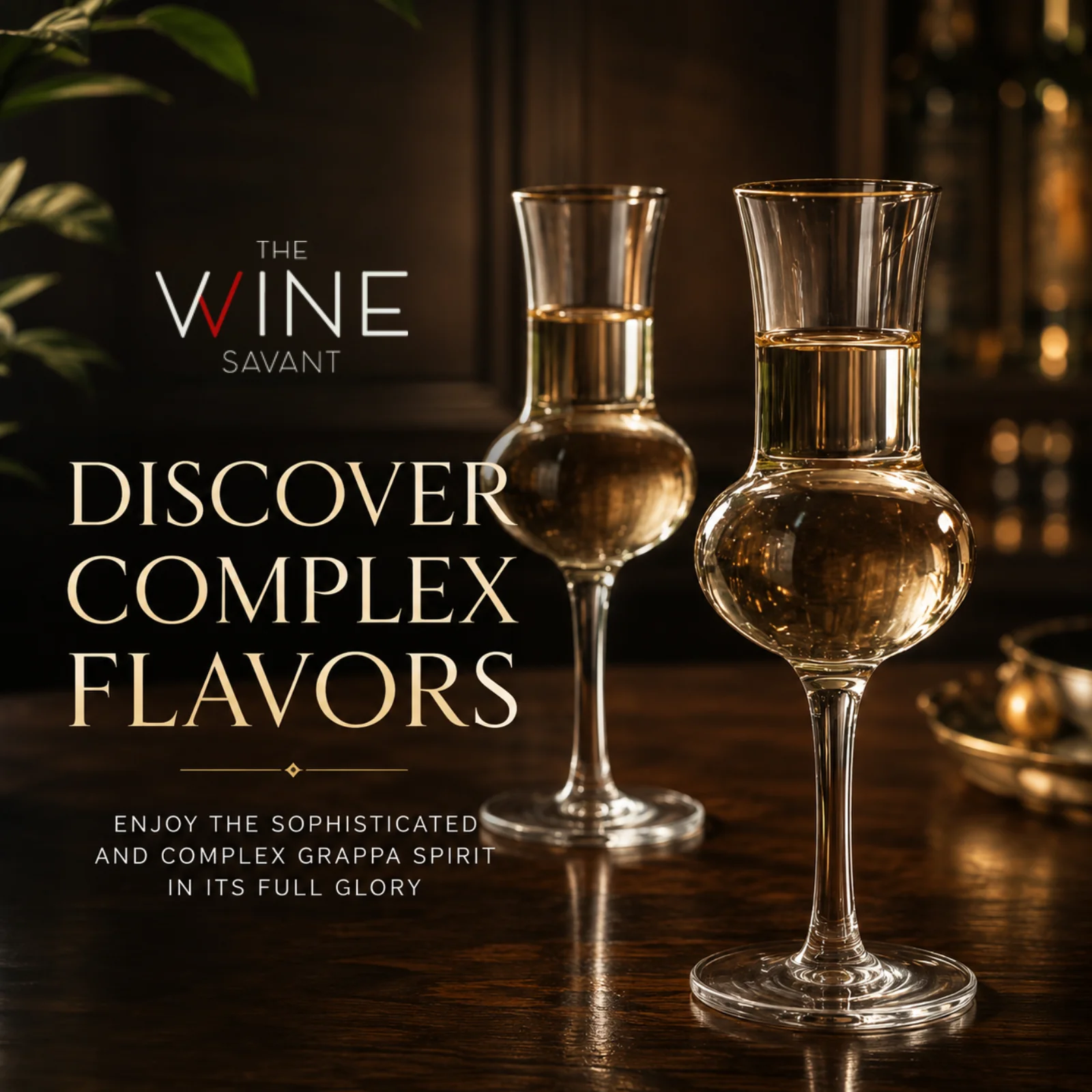 The Wine Savant Crystal Set of 6 Grappa Glasses 3oz - Keen Glass Solutions