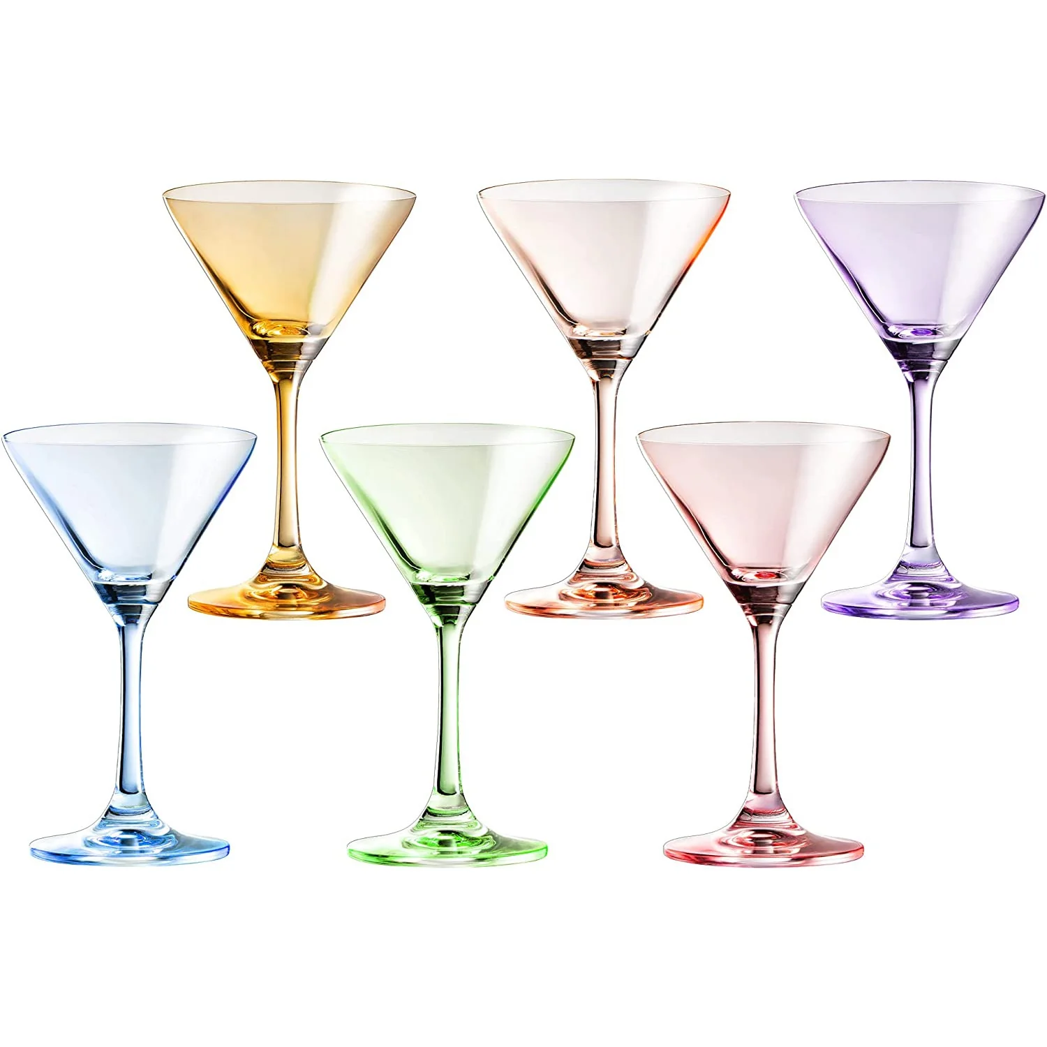 Martini Glasses Set of 6 | 8oz | Crystal Luxury Martini Glass - Keen Glass Solutions