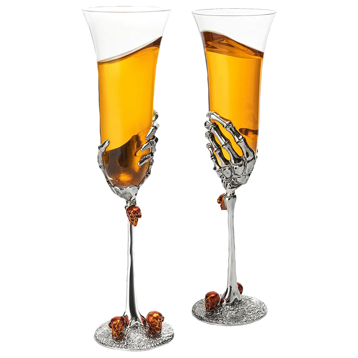 The Wine Savant Stemmed Single Skeleton Glasses Single Glass 7oz - Keen Glass Solutions