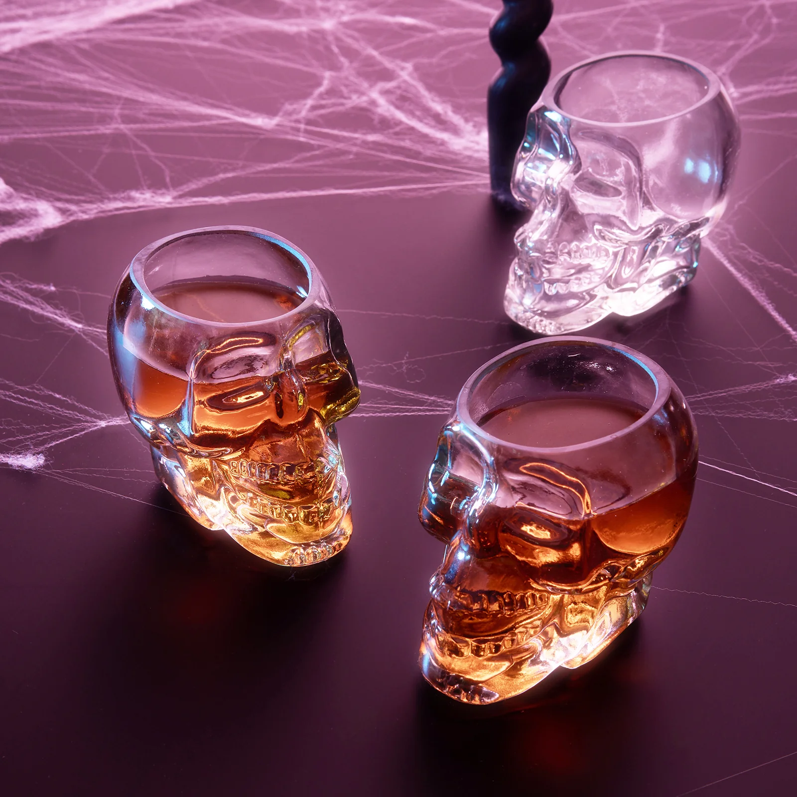 Skull Shot Glasses Set of 6 - 3oz Skull Glasses 3