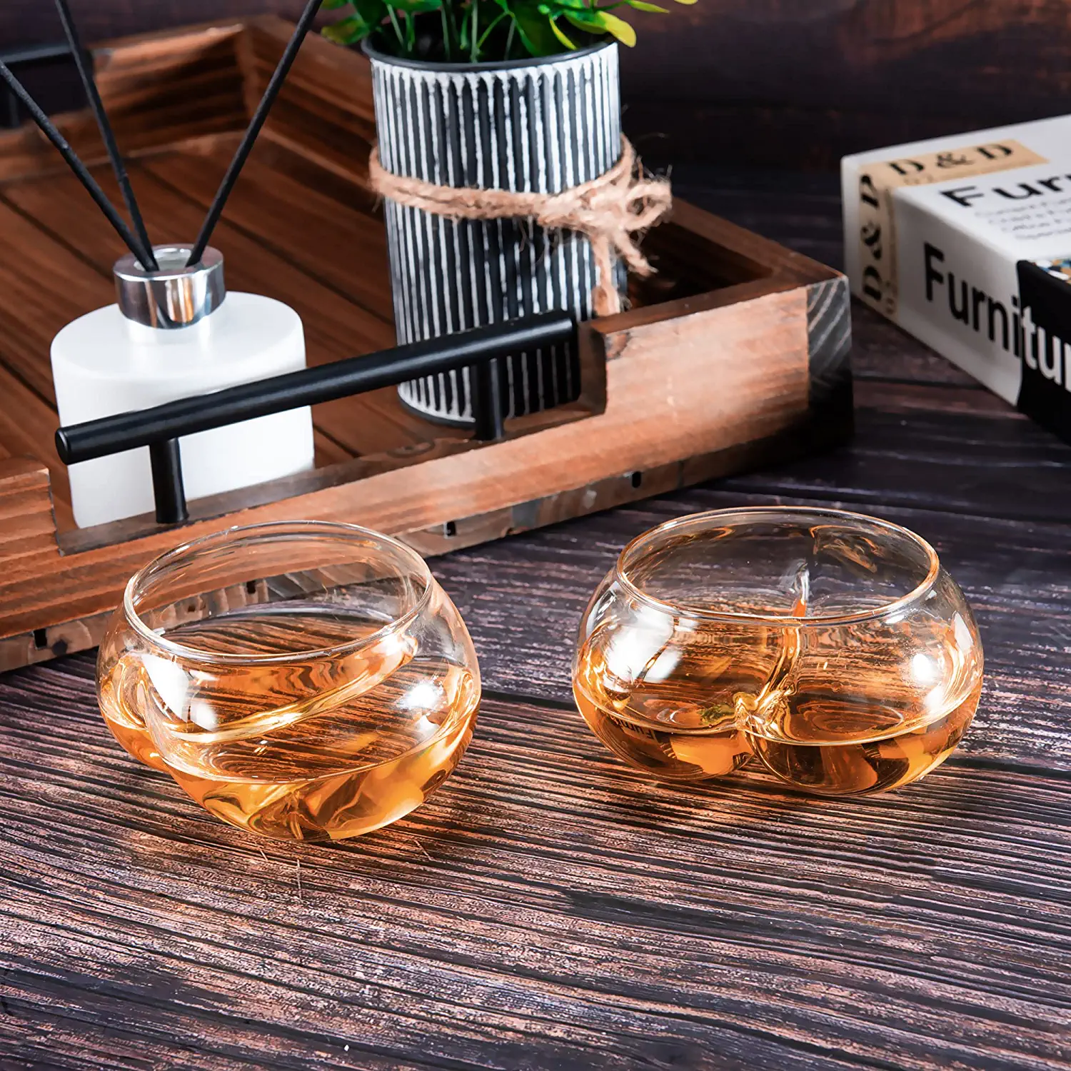 Deez Nuts Drinking Wine & Whiskey Glasses - 2 Set - Keen Glass Solutions