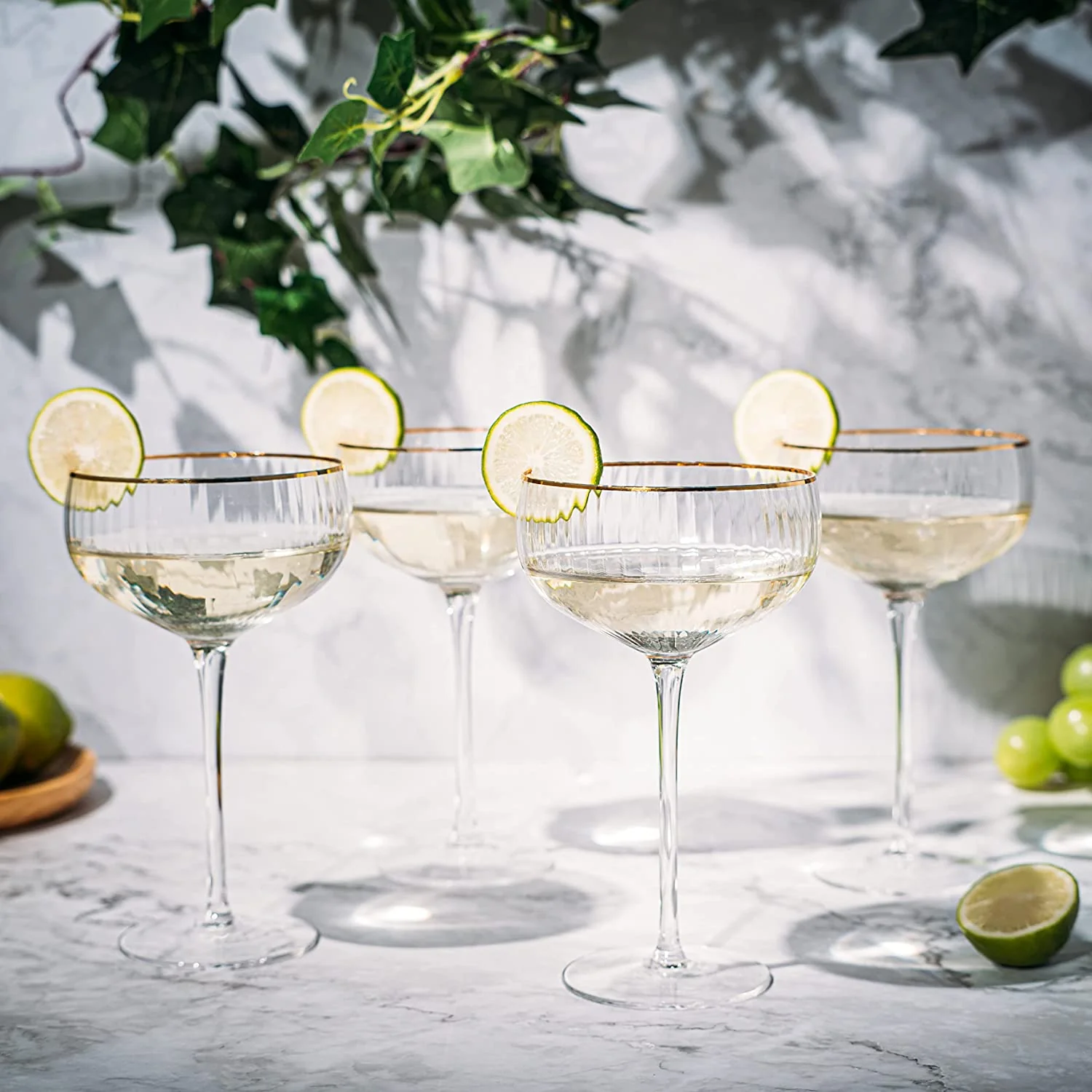 Coupe Cocktail Glasses 7 oz, Set of 4 Classic - Keen Glass Solutions