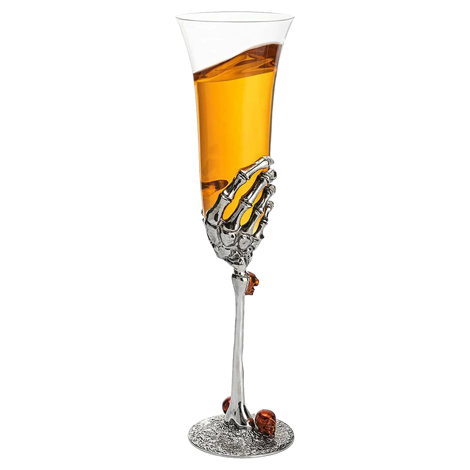 The Wine Savant Stemmed Single Skeleton Glasses Single Glass 7oz - Keen Glass Solutions