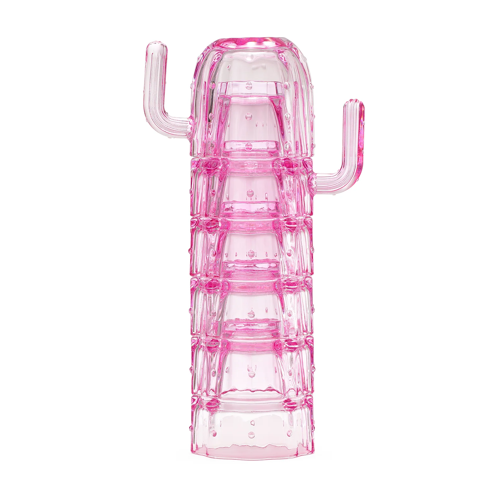 Cactus Stackable Glasses, Stacktus Gifts, Set of 6-10 oz - Keen Glass Solutions
