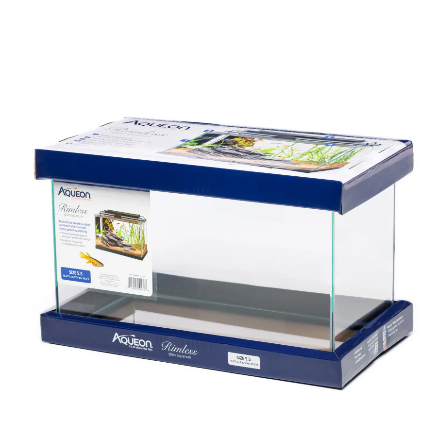 Aqueon Rimless Rectangle Aquarium 5.5 - Keen Glass Solutions