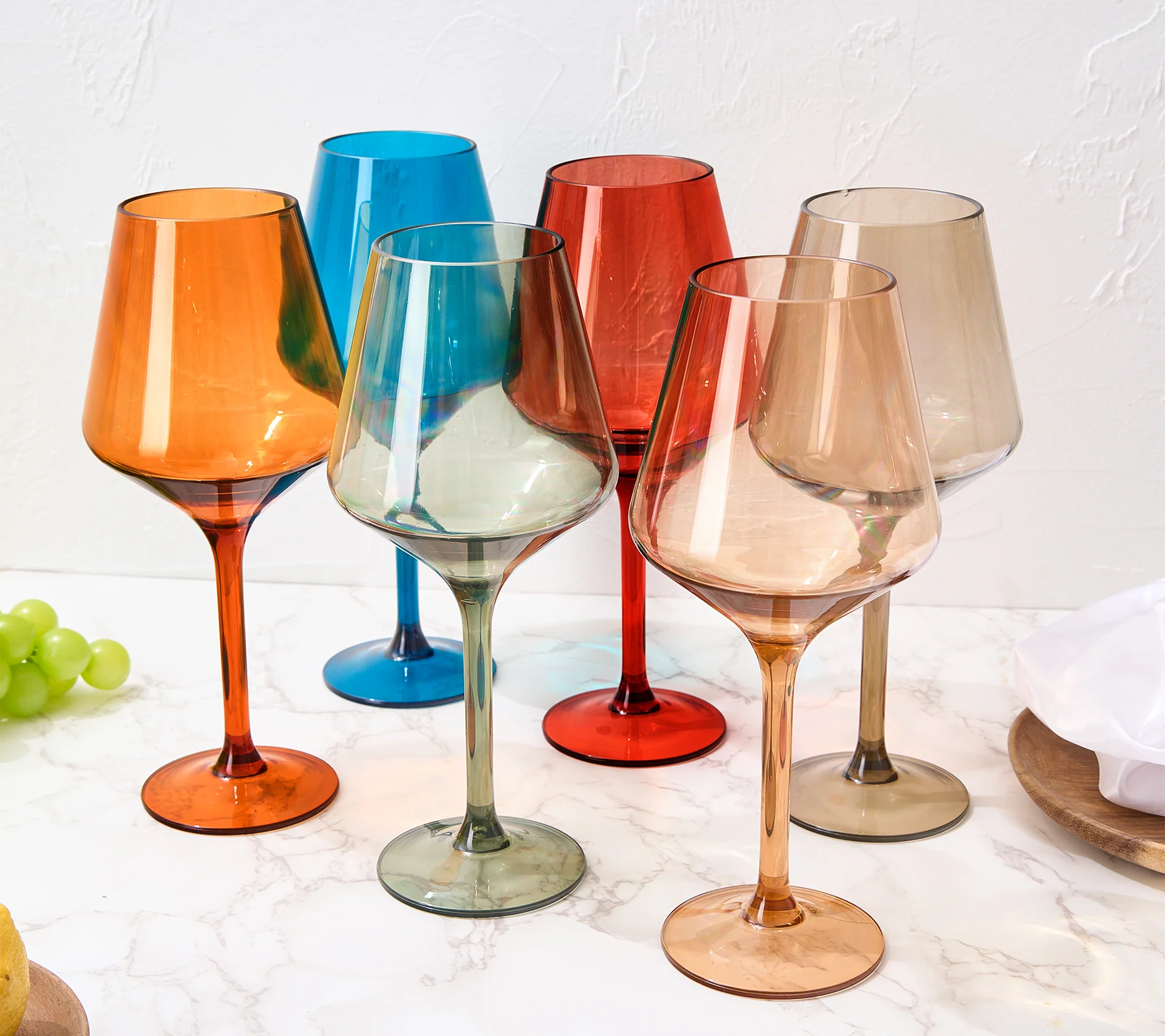 European Style Crystal, Stemmed Wine Glasses | Set of 6 | 15oz - Keen Glass Solutions