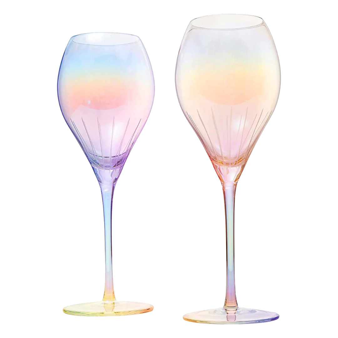 Parisian Performance Glassware French Paris Collection Crystal Pink Glasses - Keen Glass Solutions