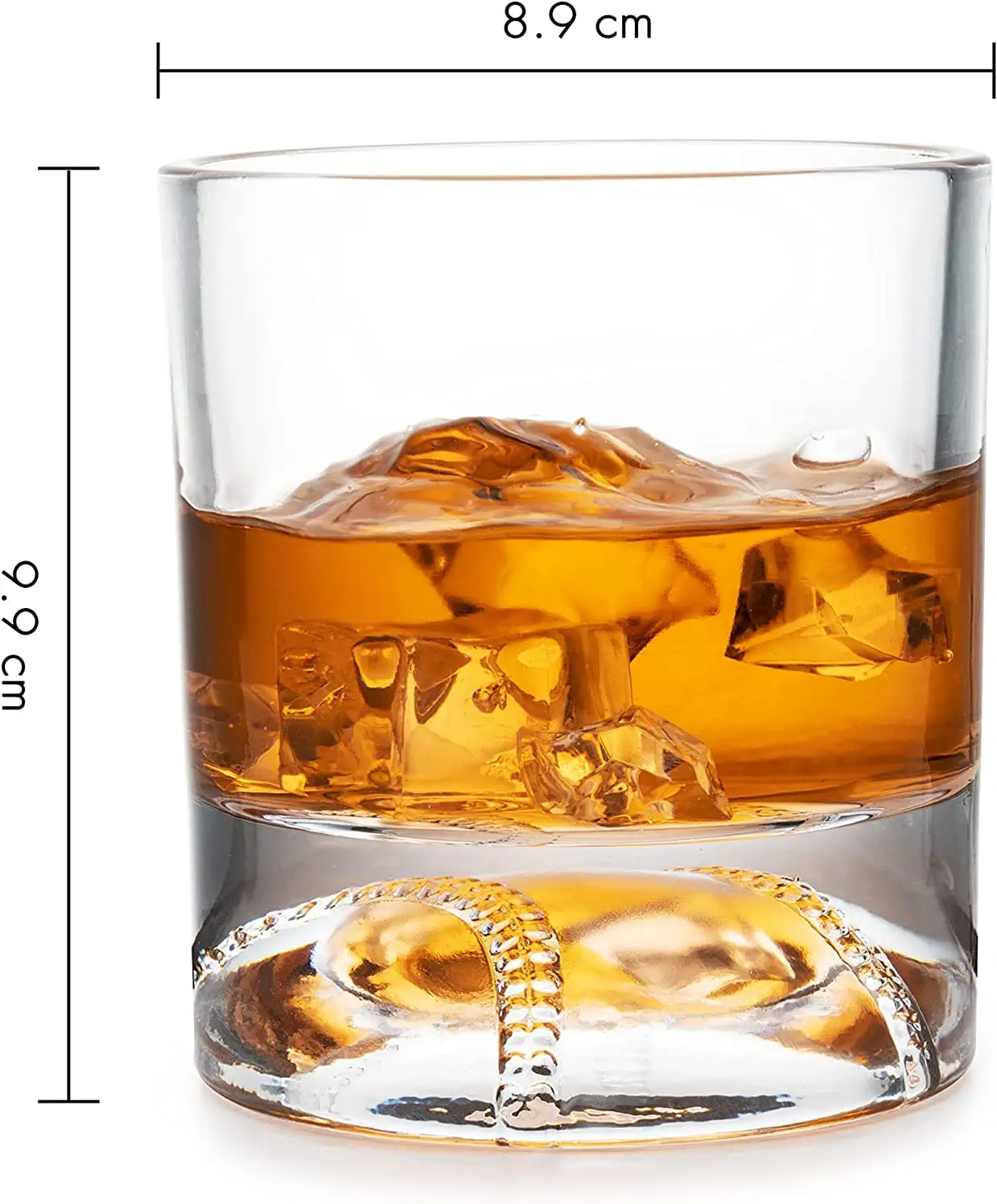 Baseball Whiskey Glass - 12oz - Keen Glass Solutions