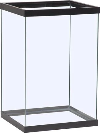 Marineland Tempered Column Aquarium Tank Clear, Black 37 gal 20x18x24 in SD-3 - Keen Glass Solutions