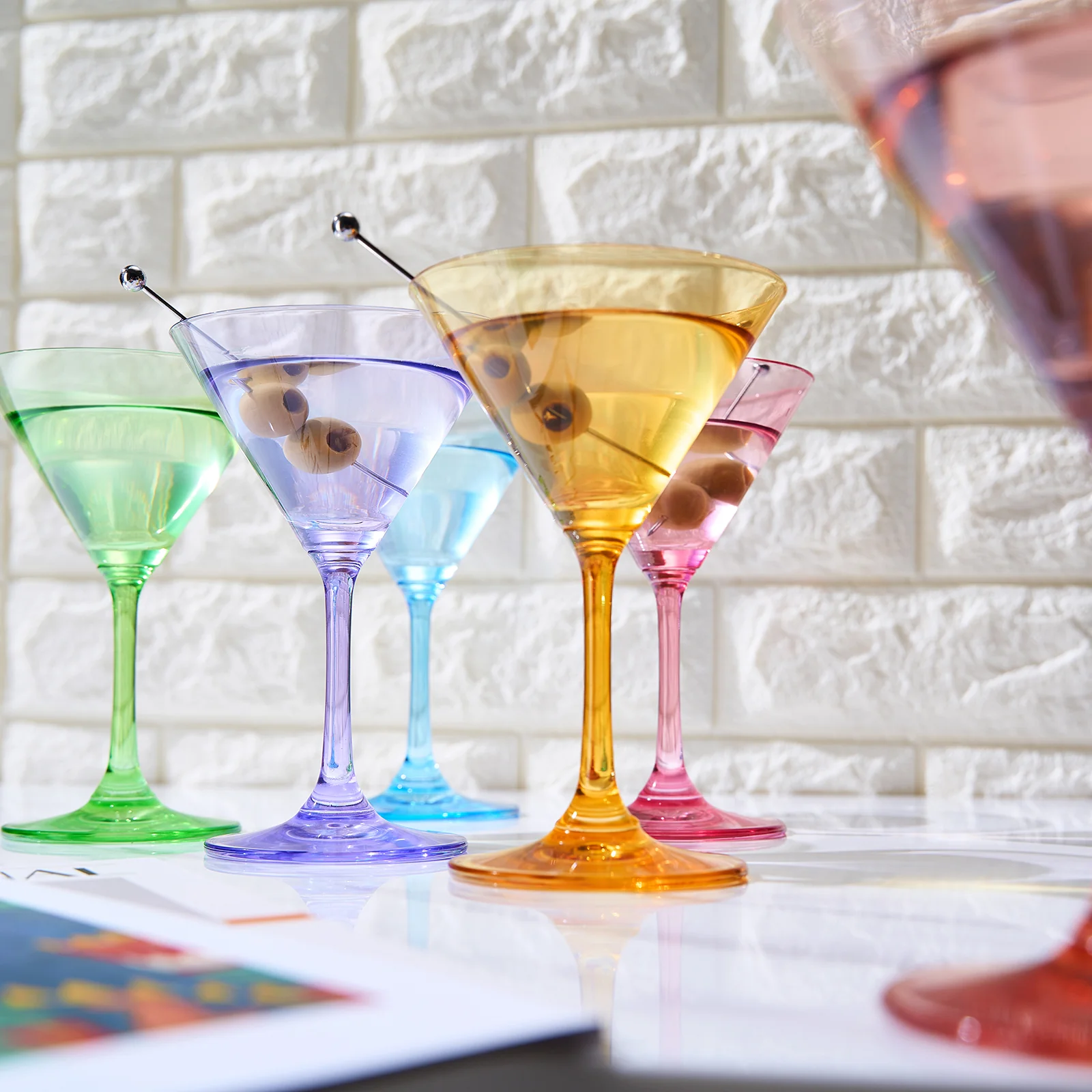 Martini Glasses Set of 6 | 8oz | Crystal Luxury Martini Glass - Keen Glass Solutions